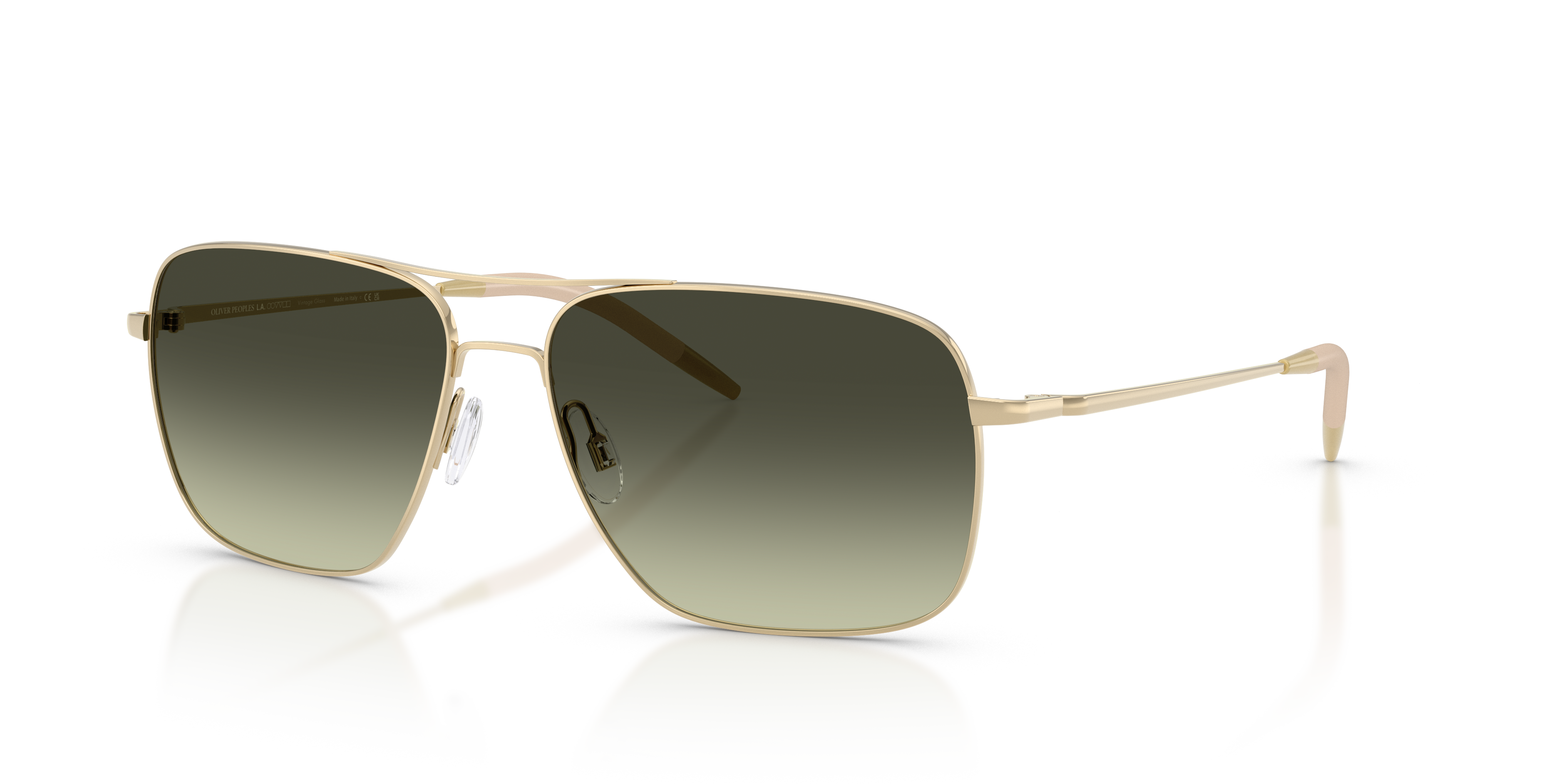 Oliver Peoples Clifton の ゴールド フレームと G-15グラディエント Oliver Peoples Clifton の ゴールド フレームと G-15グラディエント