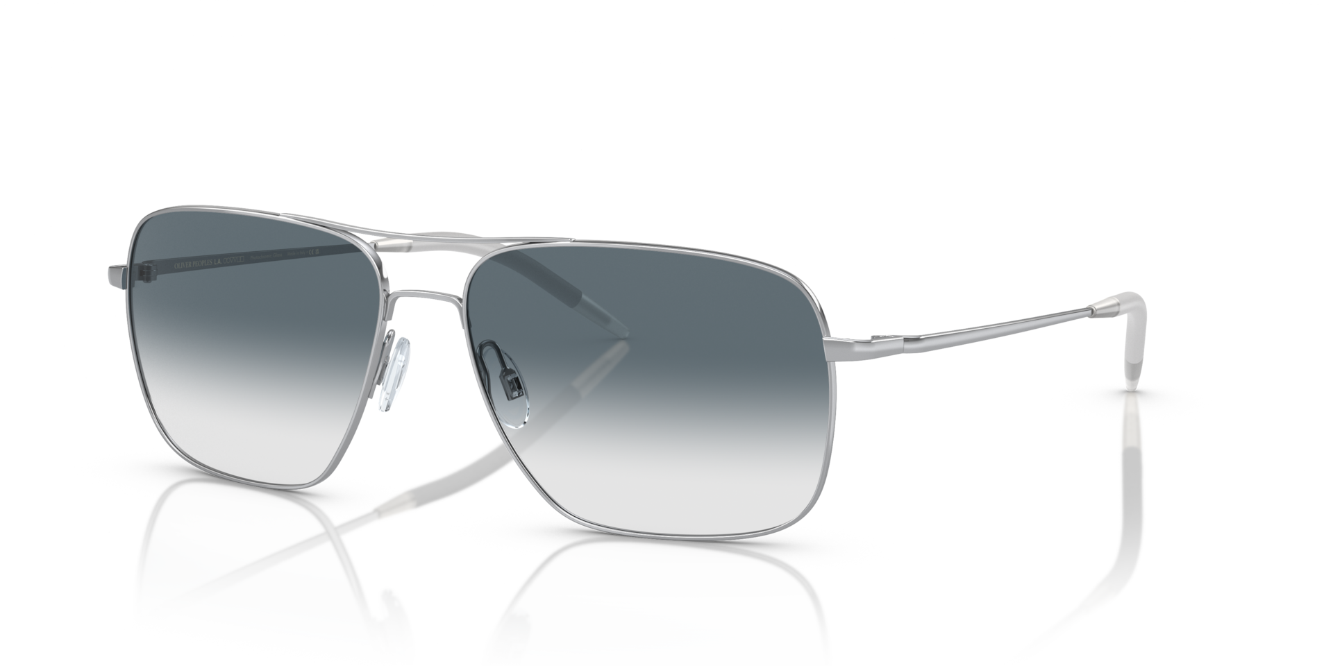 メガロドン　undercover 11ss Oliver Peoples Clifton with Silver frame and Clear Gradient Blue