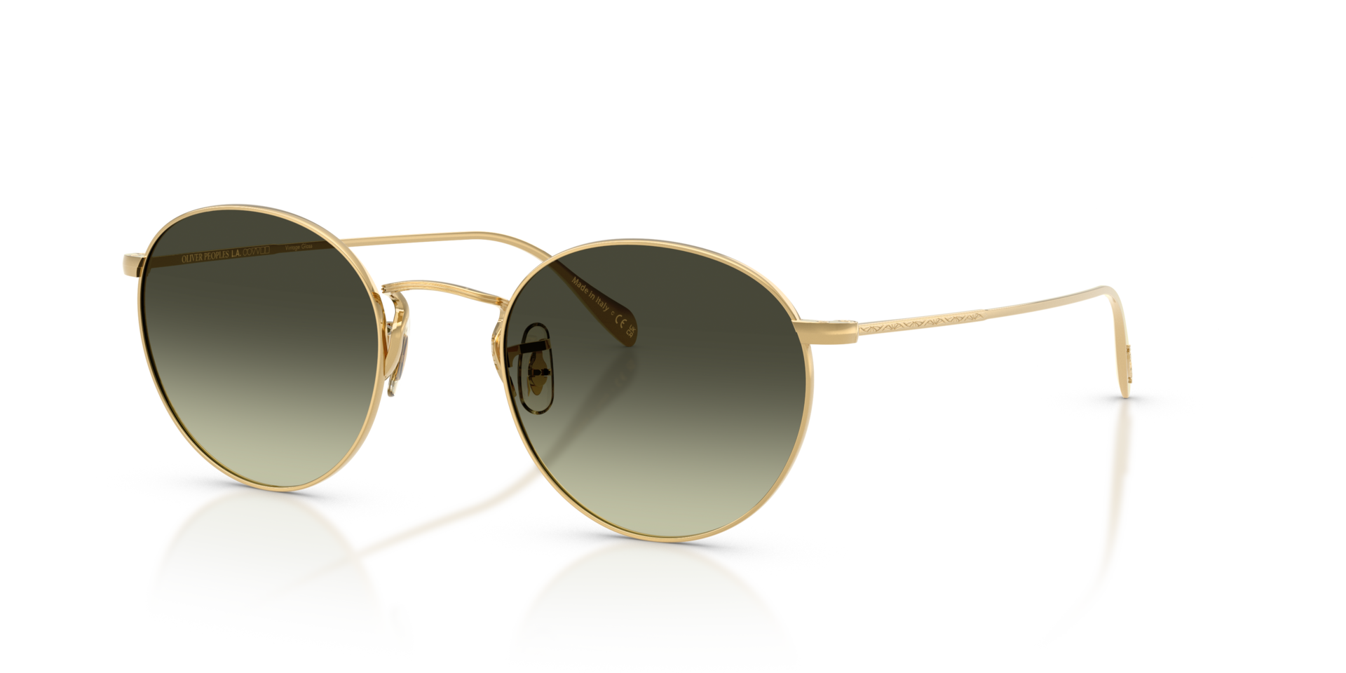 Oliver Peoples Coleridge Sun Gold Plated with 18K Yellow Gold