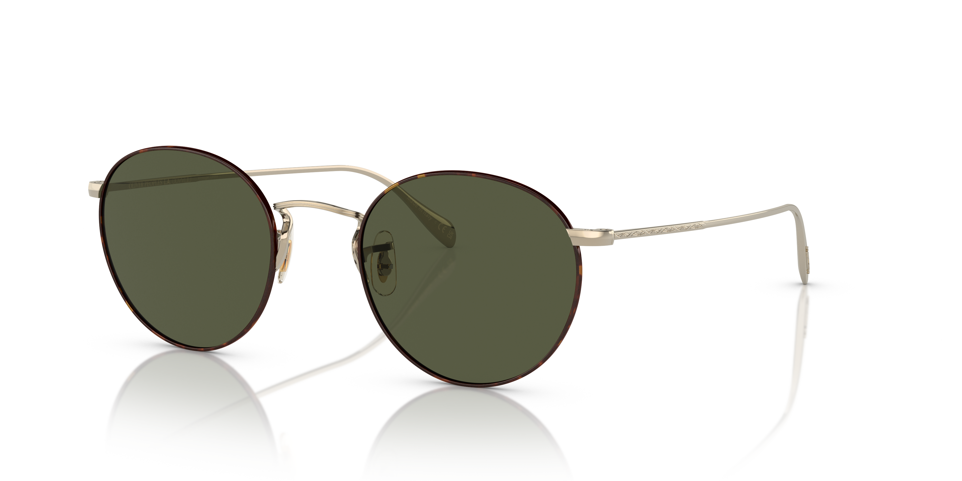 Oliver Peoples Coleridge Sun with Gold-Tortoise frame and G-15