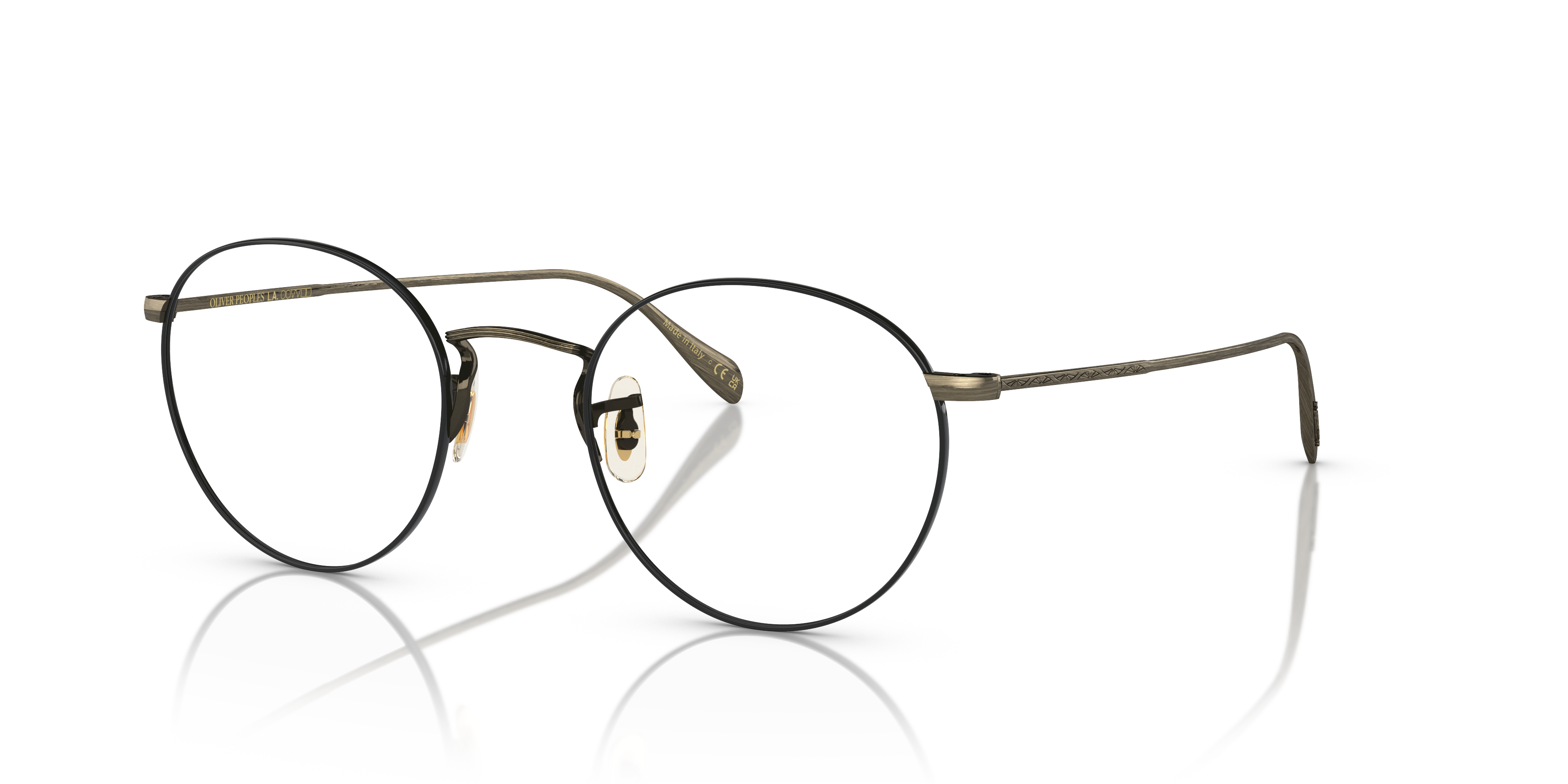 Oliver Peoples Coleridge with New Antique Gold/Black frame