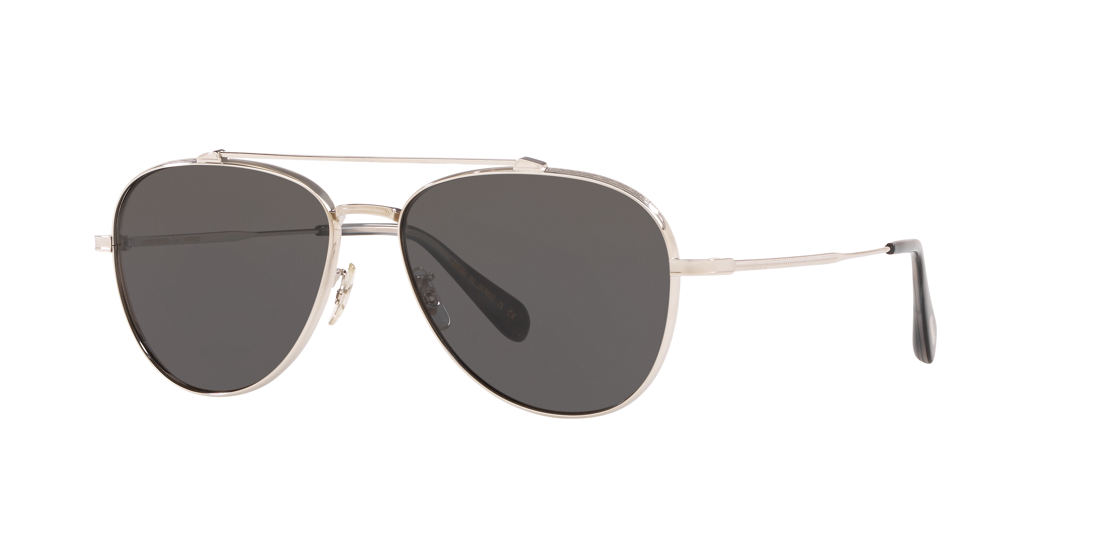 Oliver Peoples Rikson with Silver frame and Grey lenses | Oliver