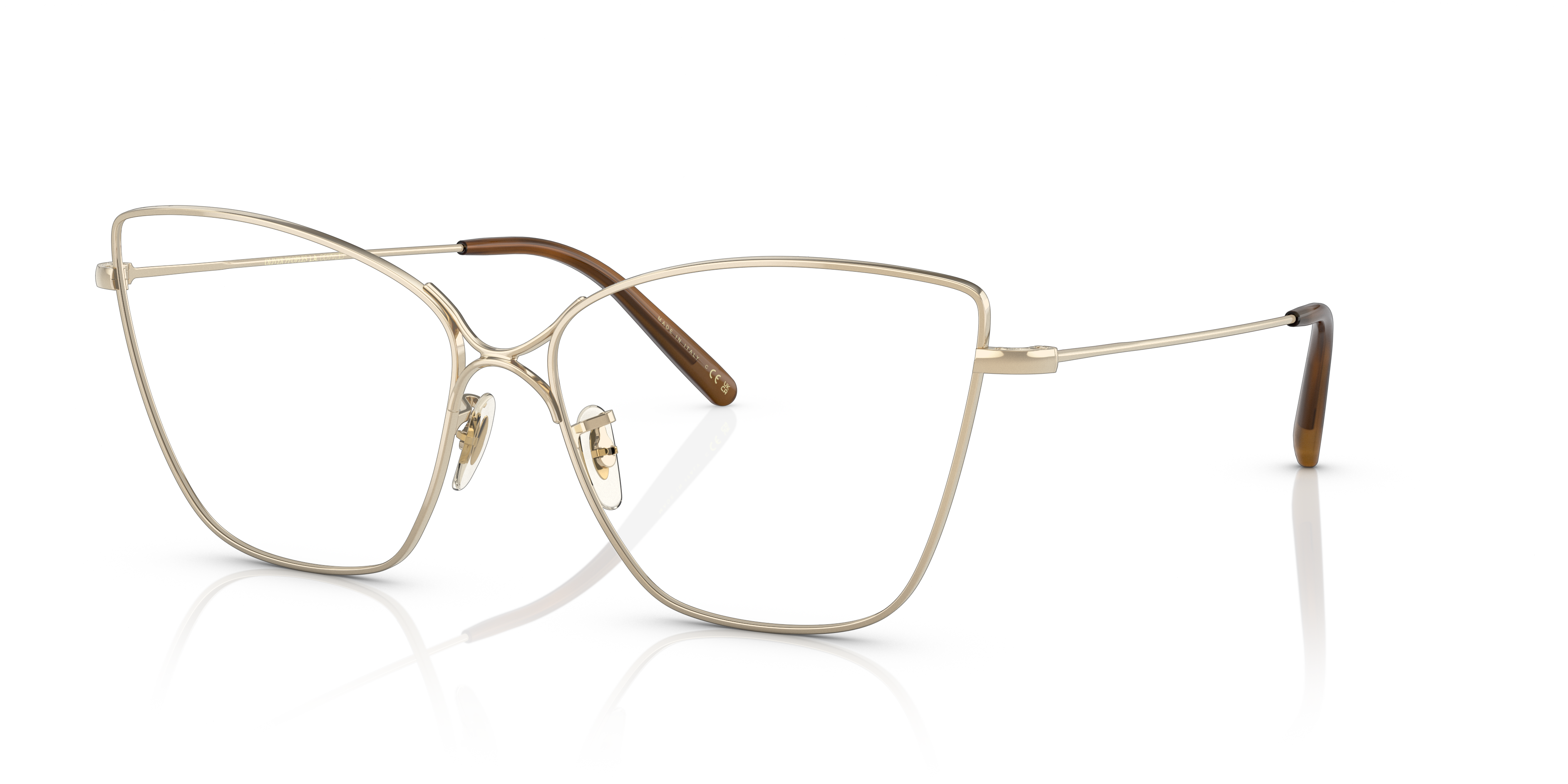 Oliver Peoples Marlyse with Gold frame and Blue-Violet Light