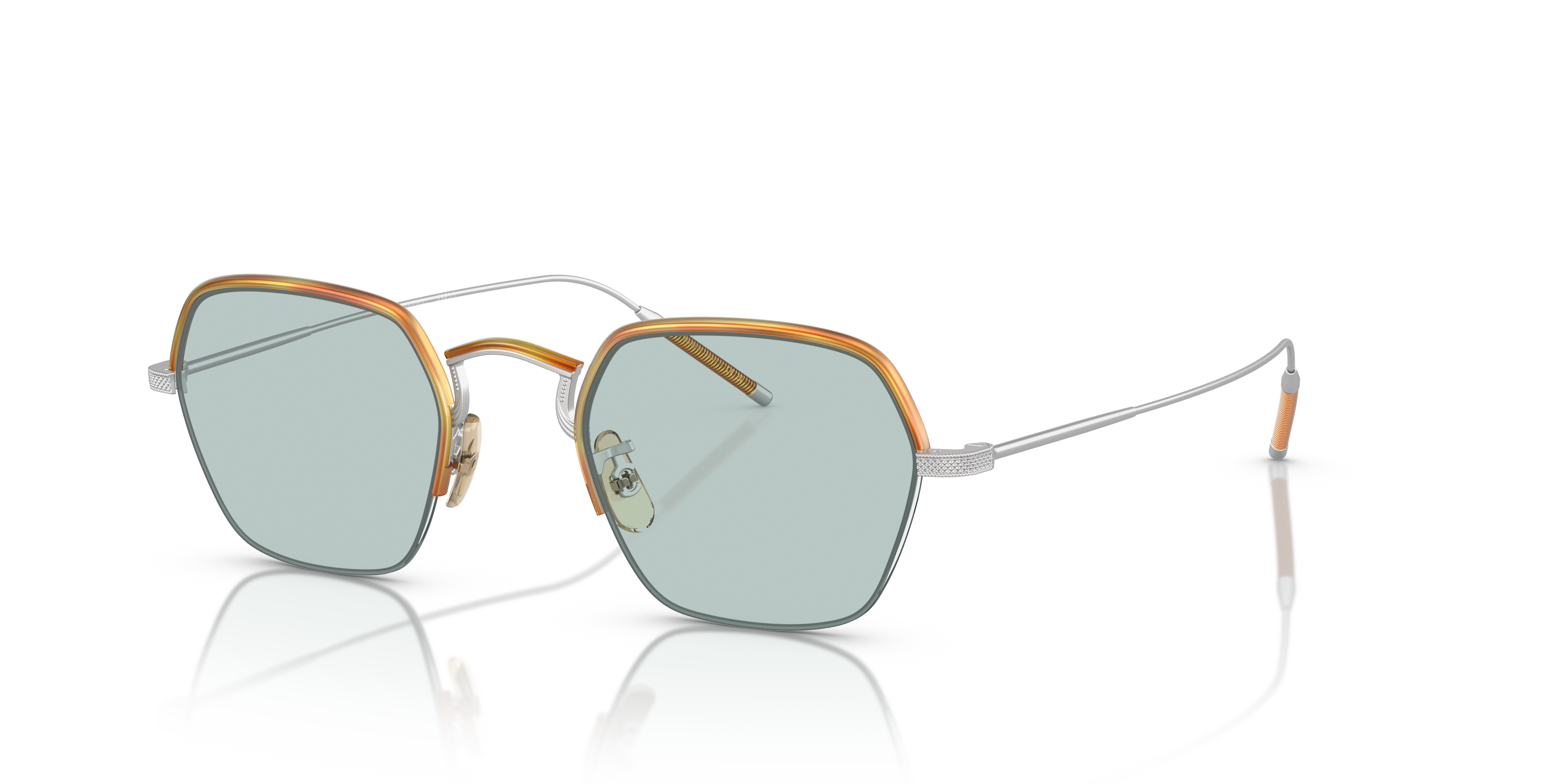 【新品】Oliver Peoples TK-7 TAKUMI OV1291T Oliver Peoples TK-7 with Silver/Amber Tortoise frame | Oliver