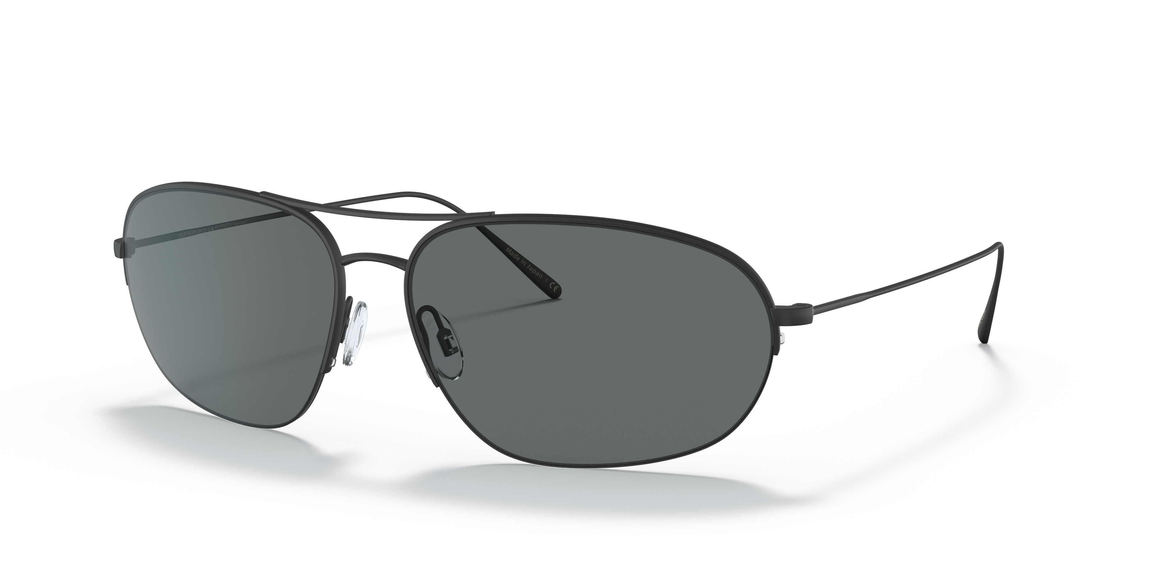 Oliver Peoples Kondor with Matte Black frame and Grey Polar lenses