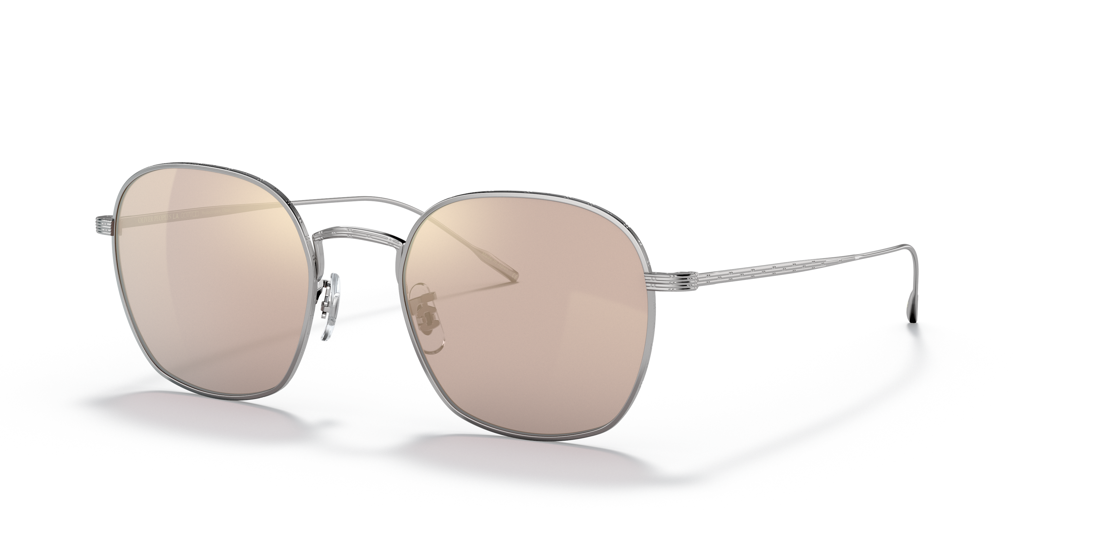 Oliver Peoples Adès with Silver frame and Chrome Taupe