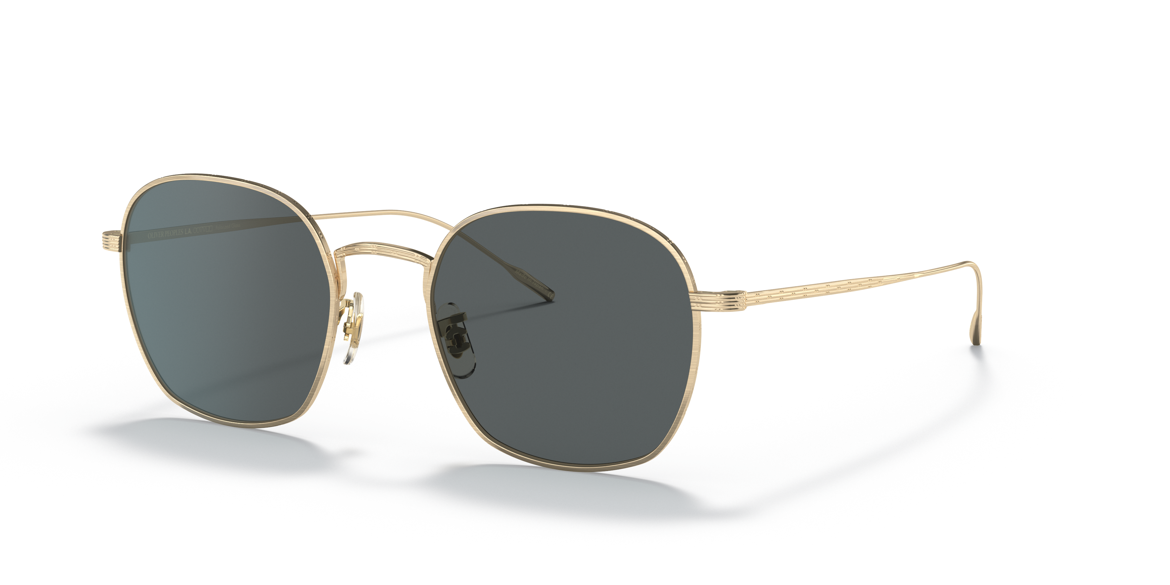 Oliver Peoples Adès with Brushed Gold frame and Midnight Express