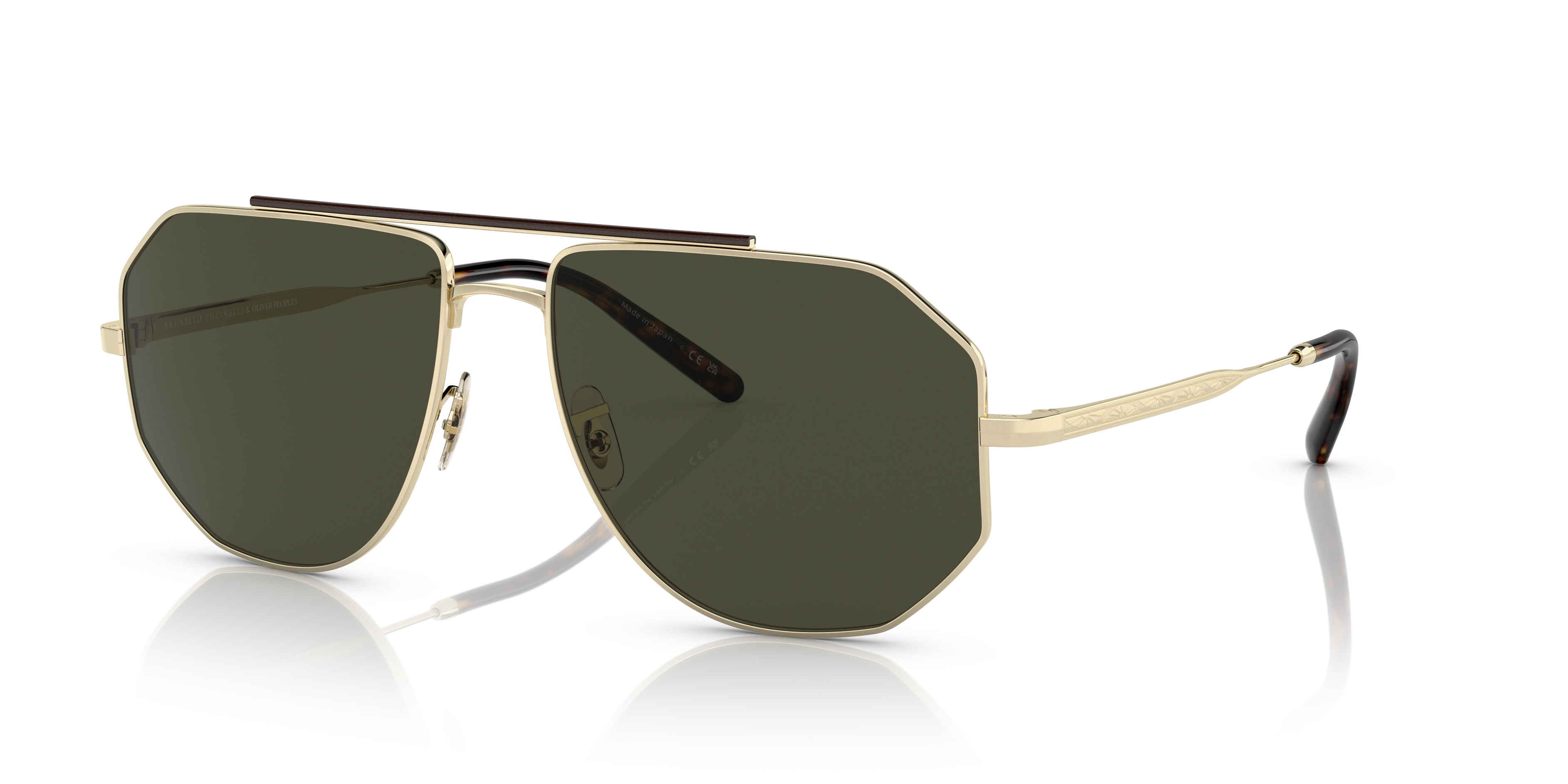 Oliver Peoples Moraldo with Gold frame and G-15 lenses | Oliver