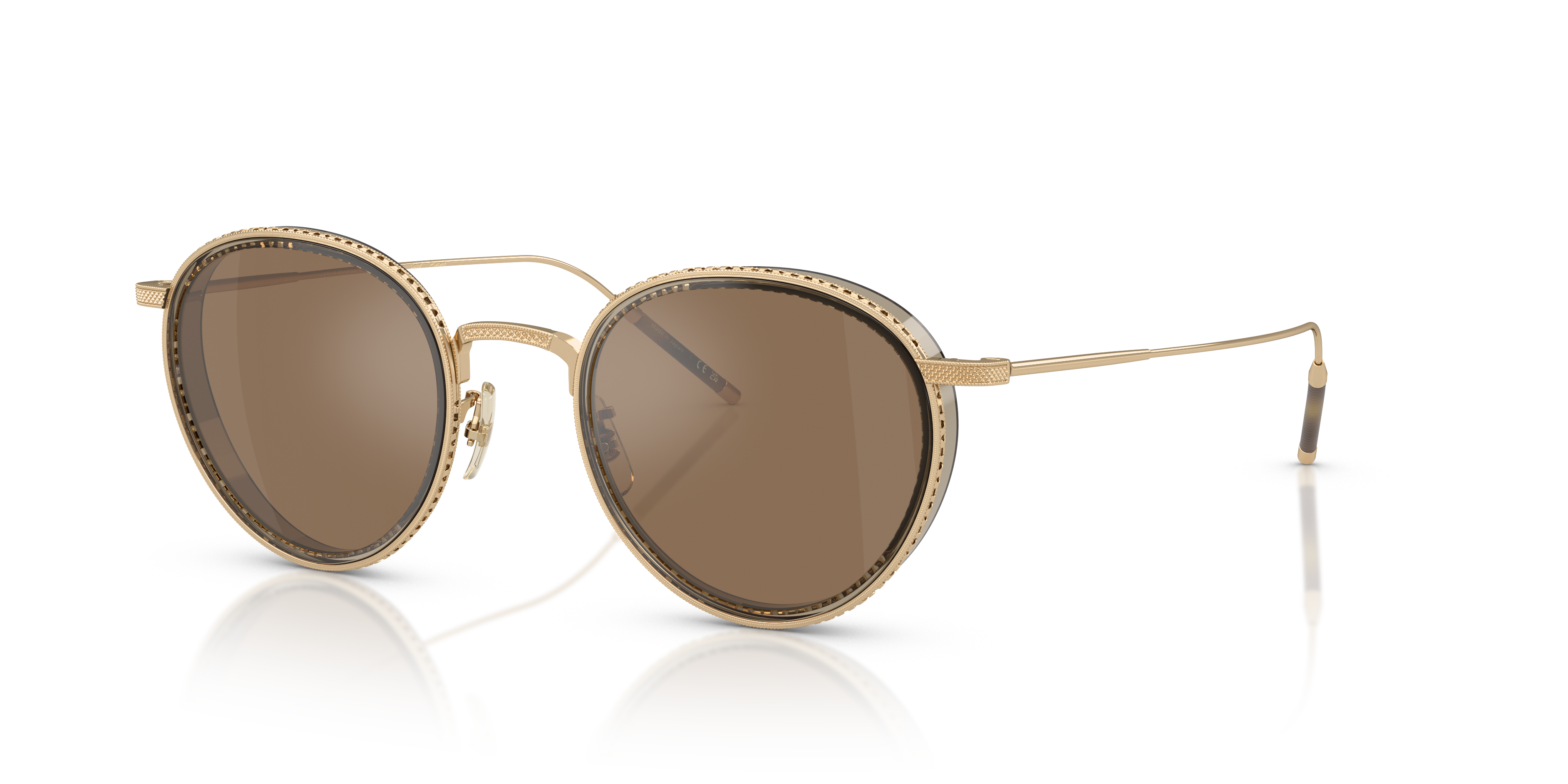 Oliver Peoples TK-8 Sun Gold Plated with 18k Gold Plated frame and
