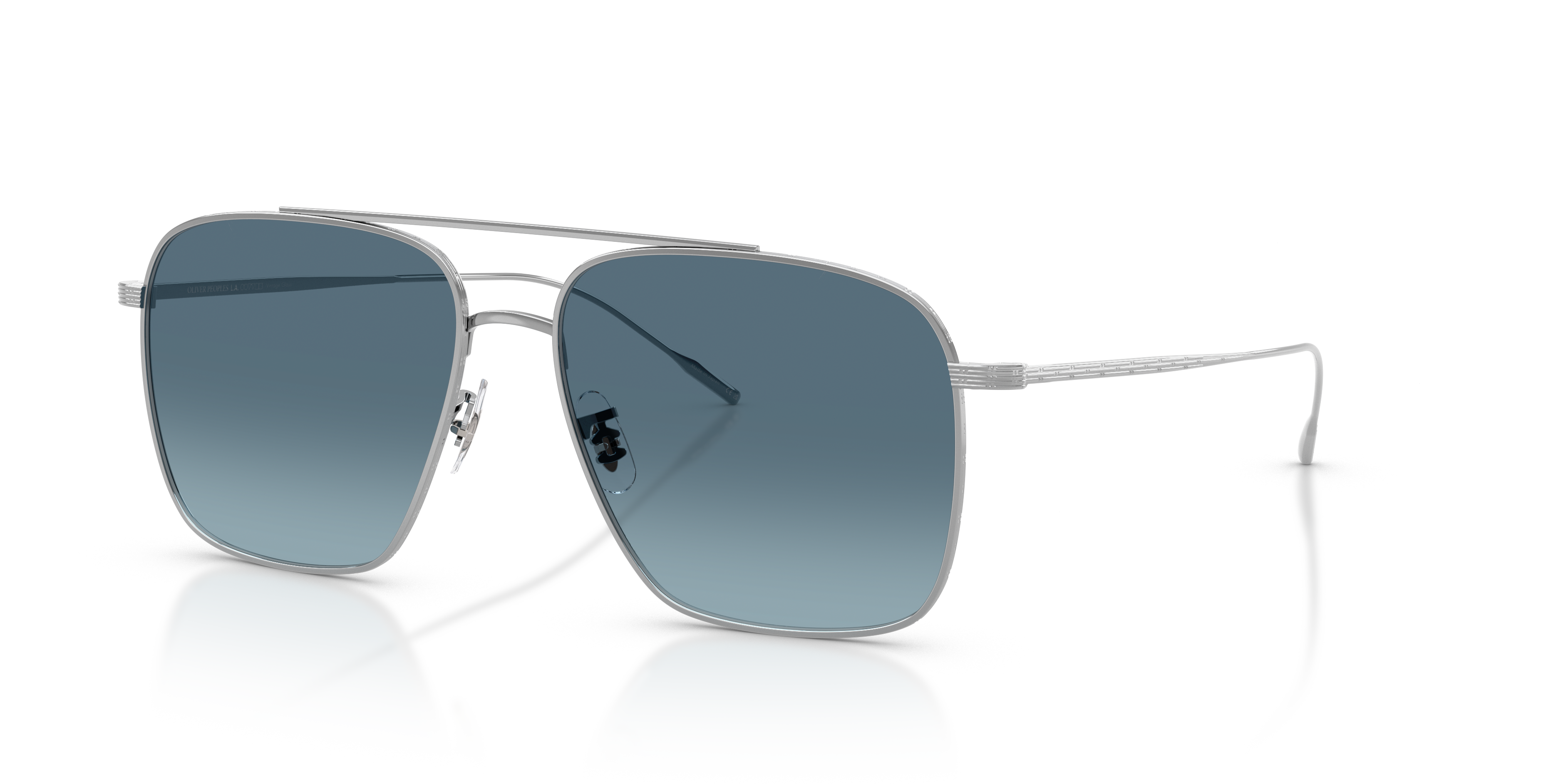 Oliver Peoples Dresner with Silver frame and Marine Gradient