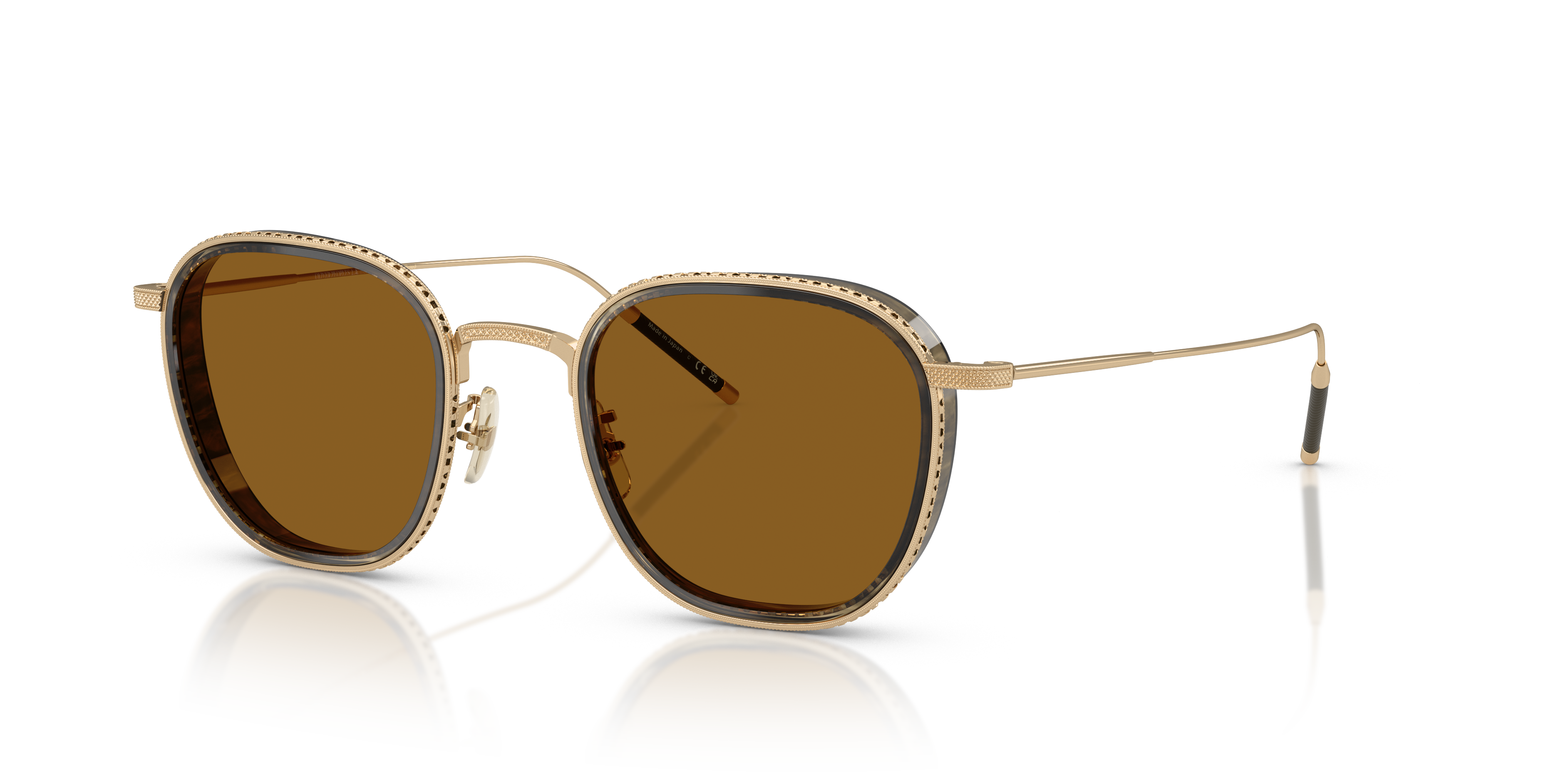 Oliver Peoples TK-9 Sun Gold Plated with 18k Gold Plated frame and