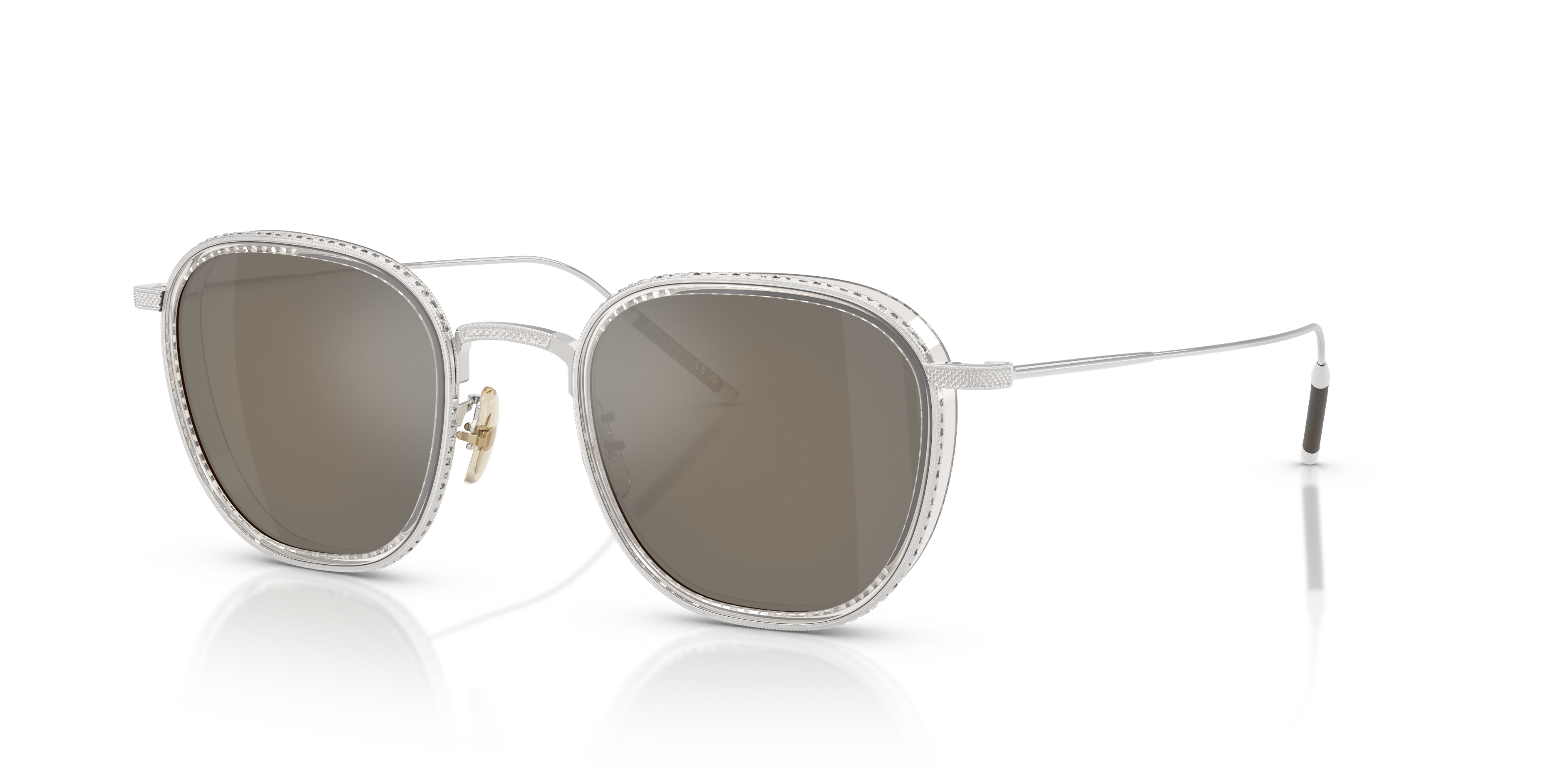 Oliver Peoples TK-9 Sun Gold Plated with 18k White Gold Plated