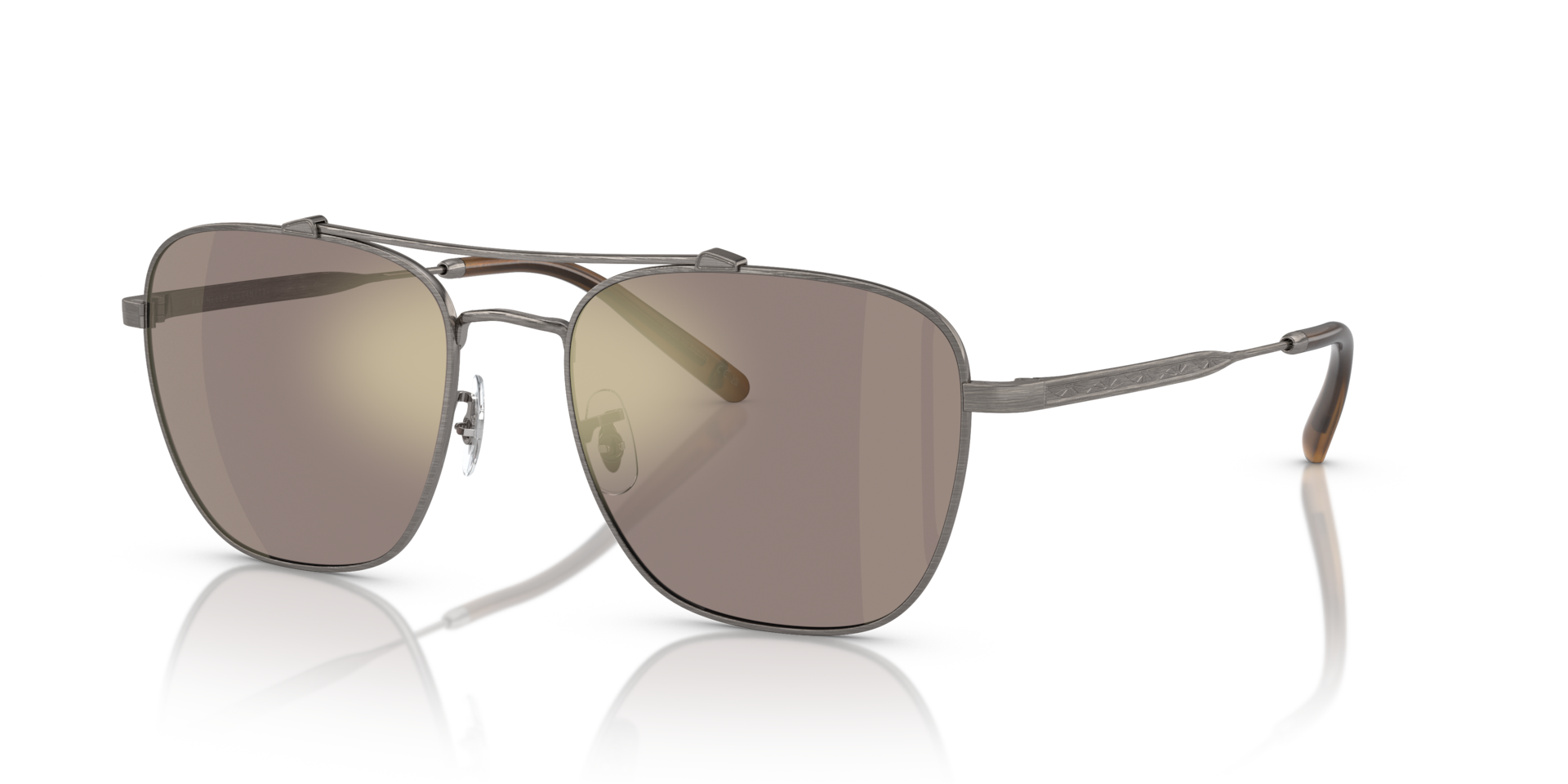 Oliver Peoples Marsan with Antique Pewter frame and Chrome Taupe