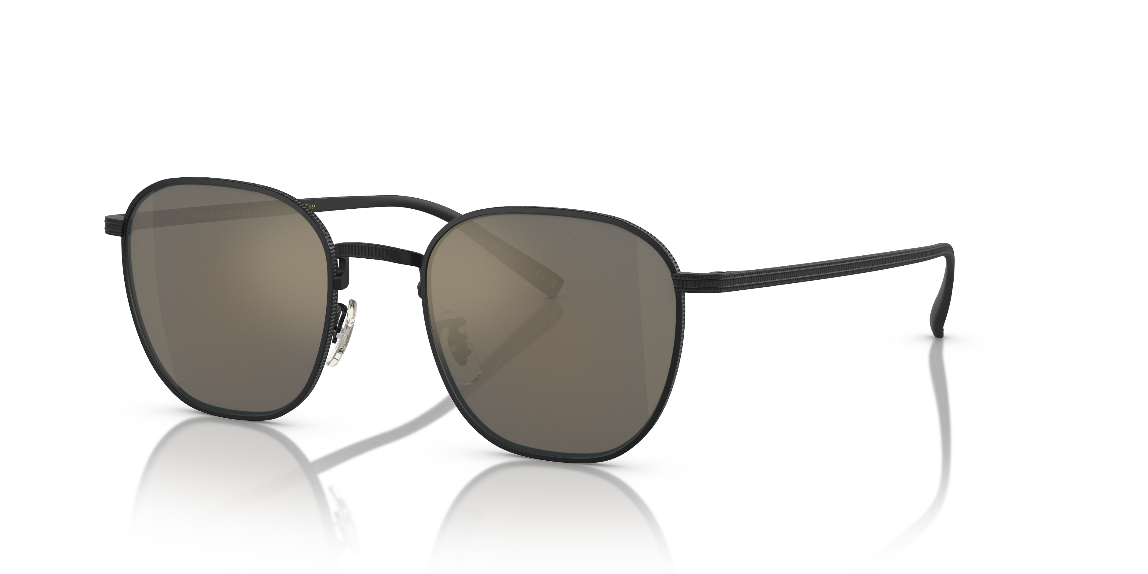 Oliver Peoples Rynn with Matte Black frame and Grey Goldtone