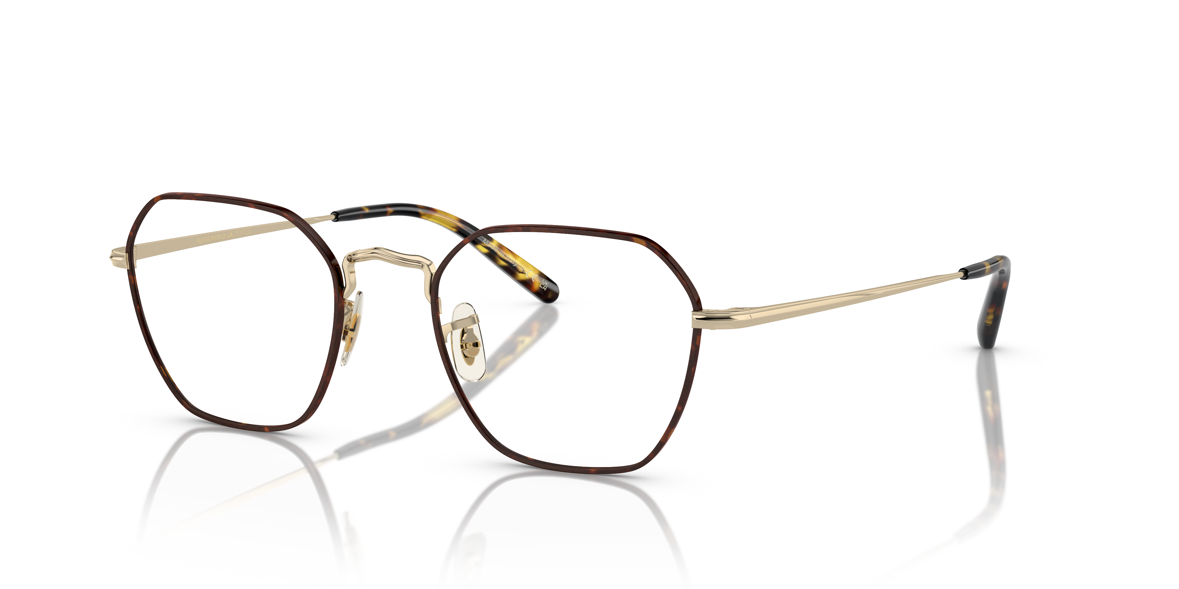 Oliver Peoples Levison の ゴールド/トータス フレーム | Oliver
