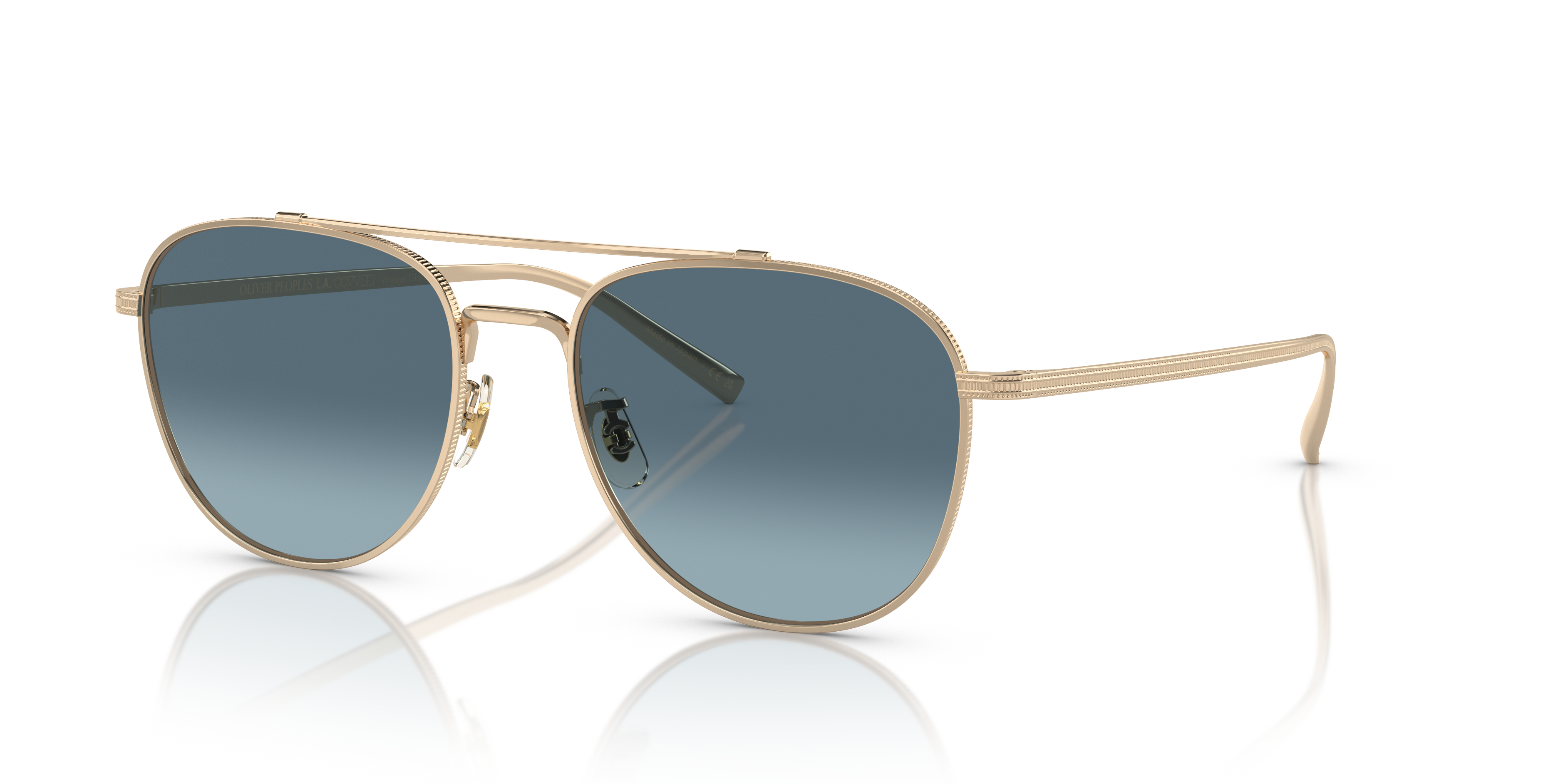 Oliver Peoples Rivetti with Gold frame and Marine Gradient lenses