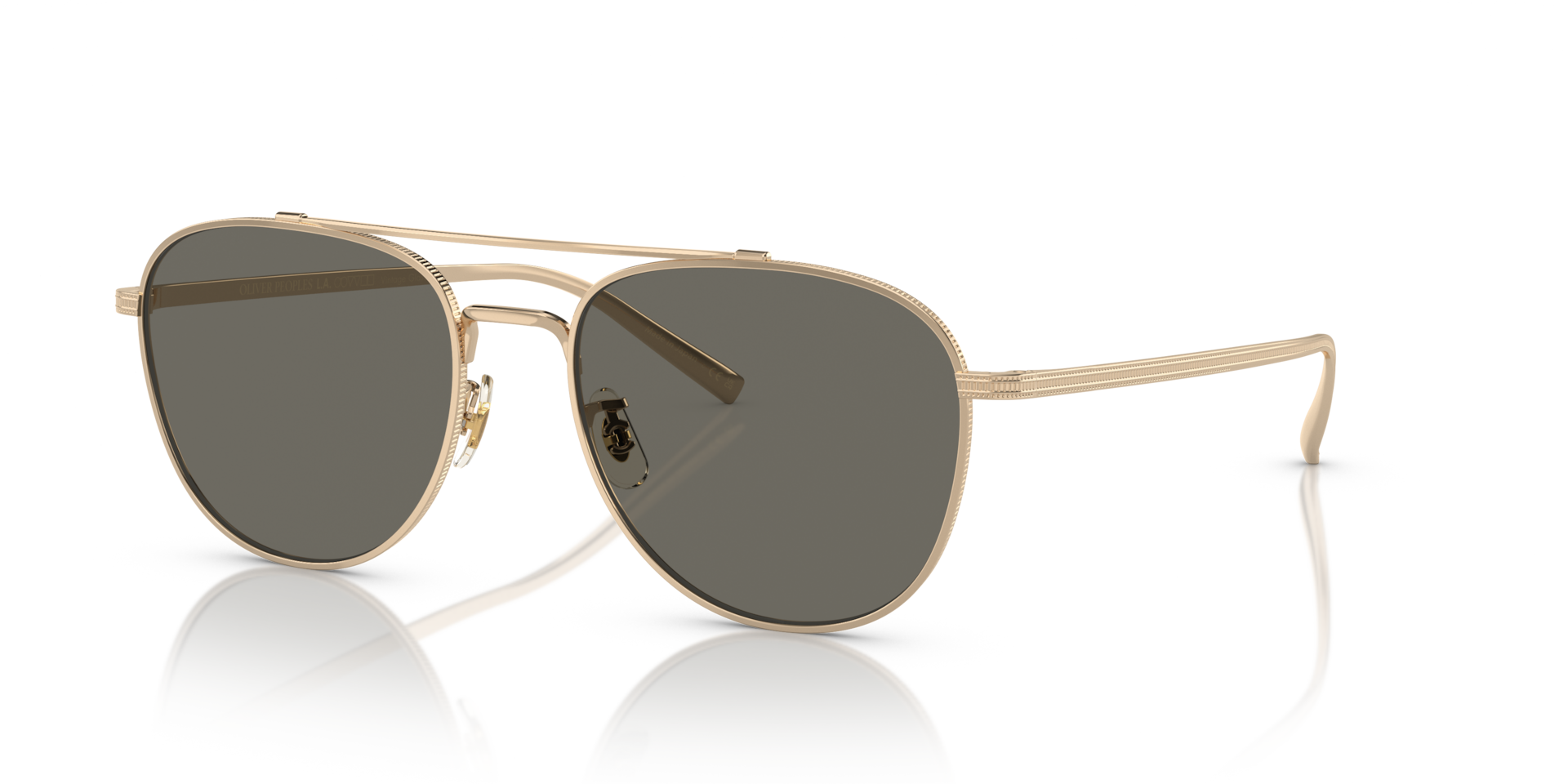 Oliver Peoples Rivetti with Gold frame and Carbon Grey lenses