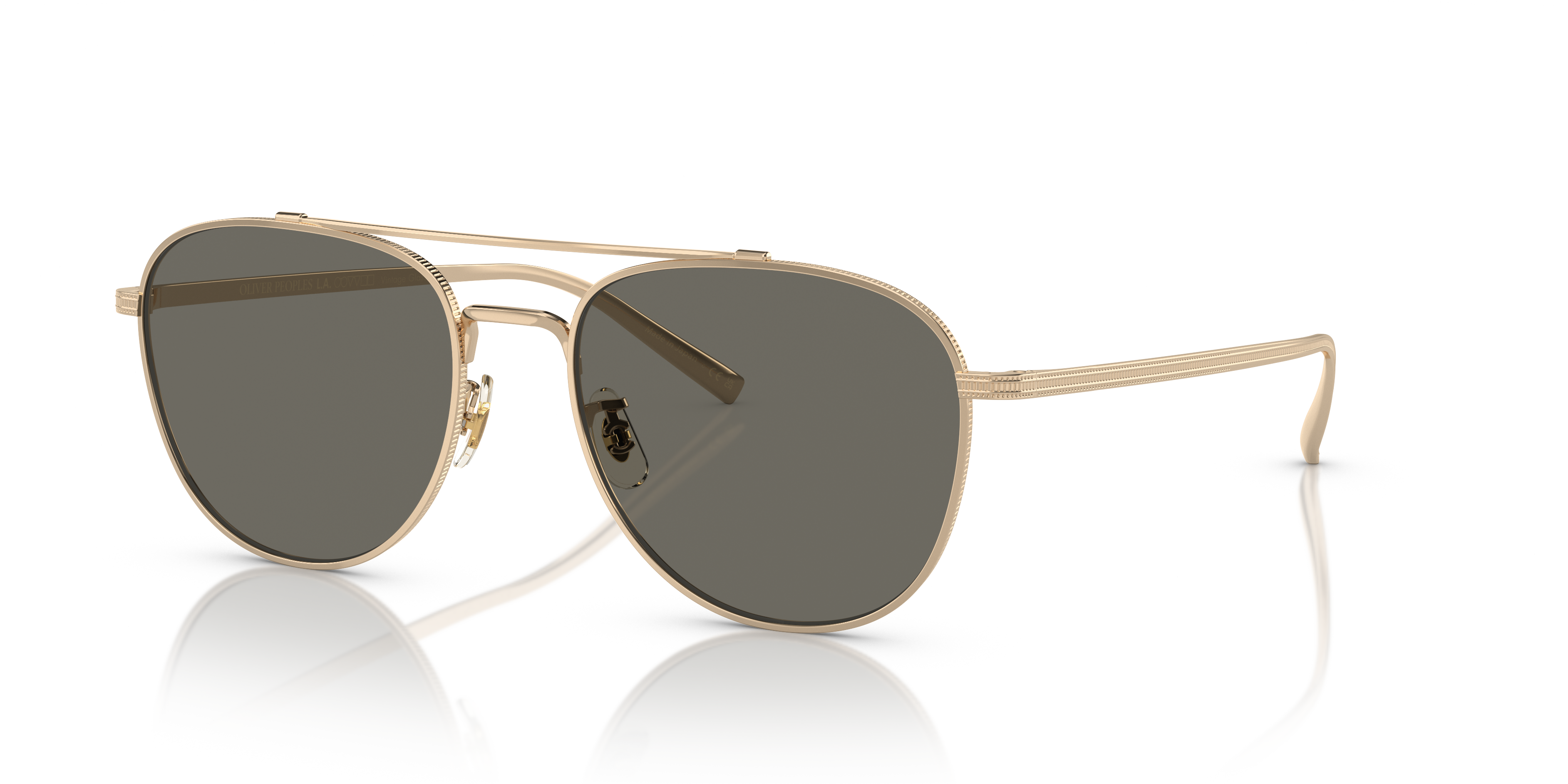 Oliver Peoples Rivetti with Gold frame and Carbon Grey lenses