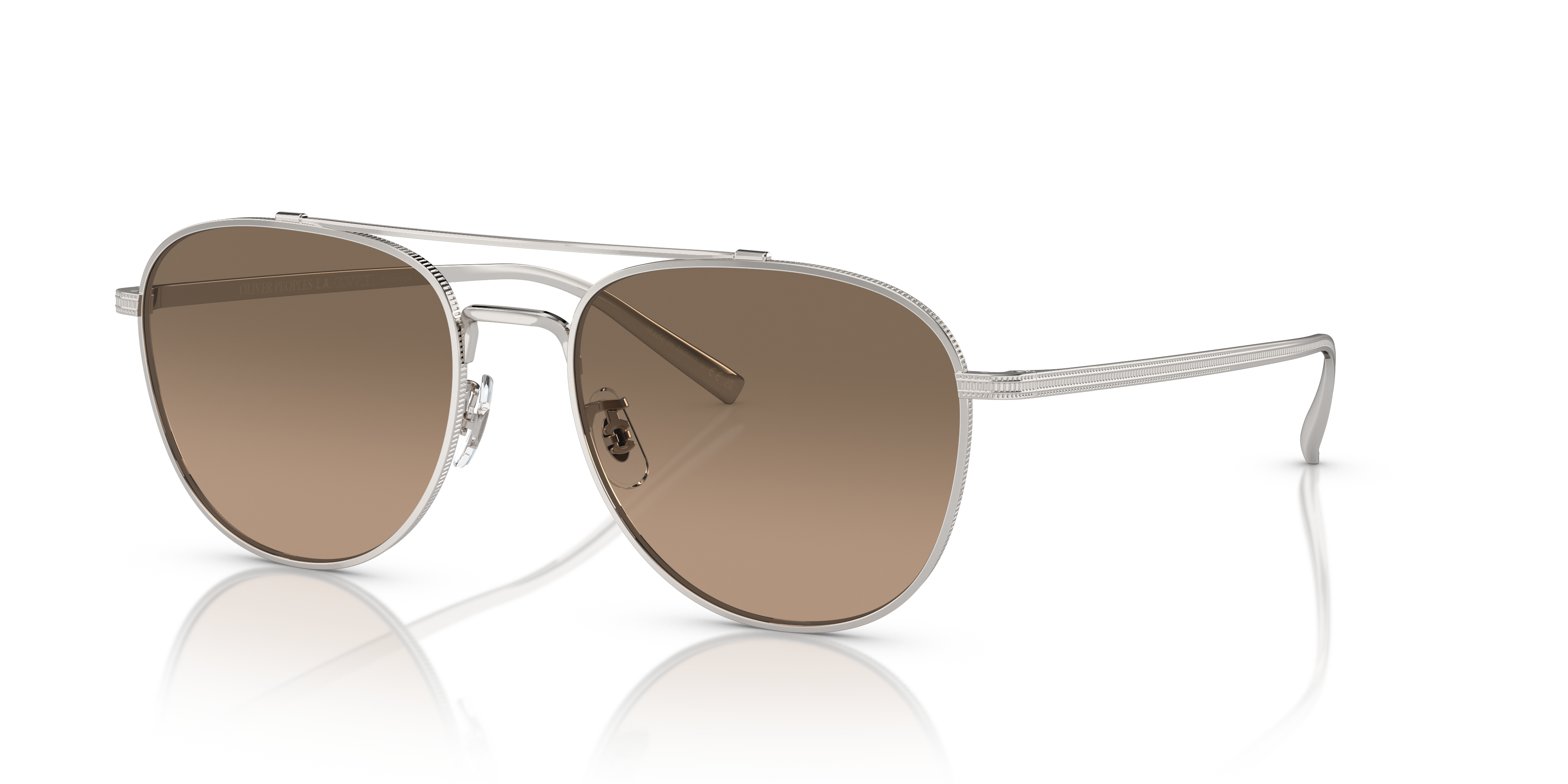 Oliver Peoples Rivetti with Silver frame and Sandstone Gradient