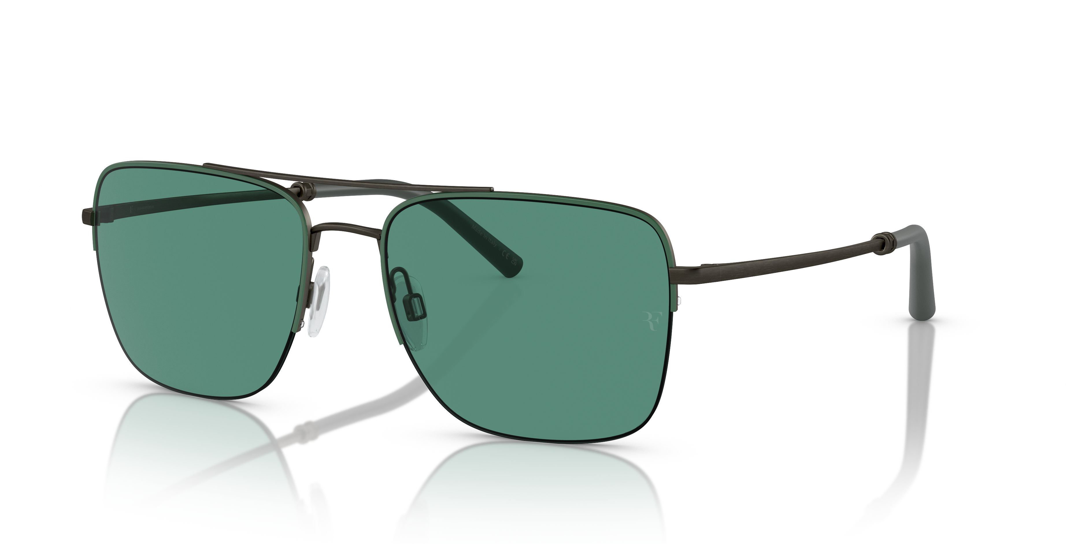 Oliver Peoples R-2 with Ryegrass/Pewter frame and Forest lenses