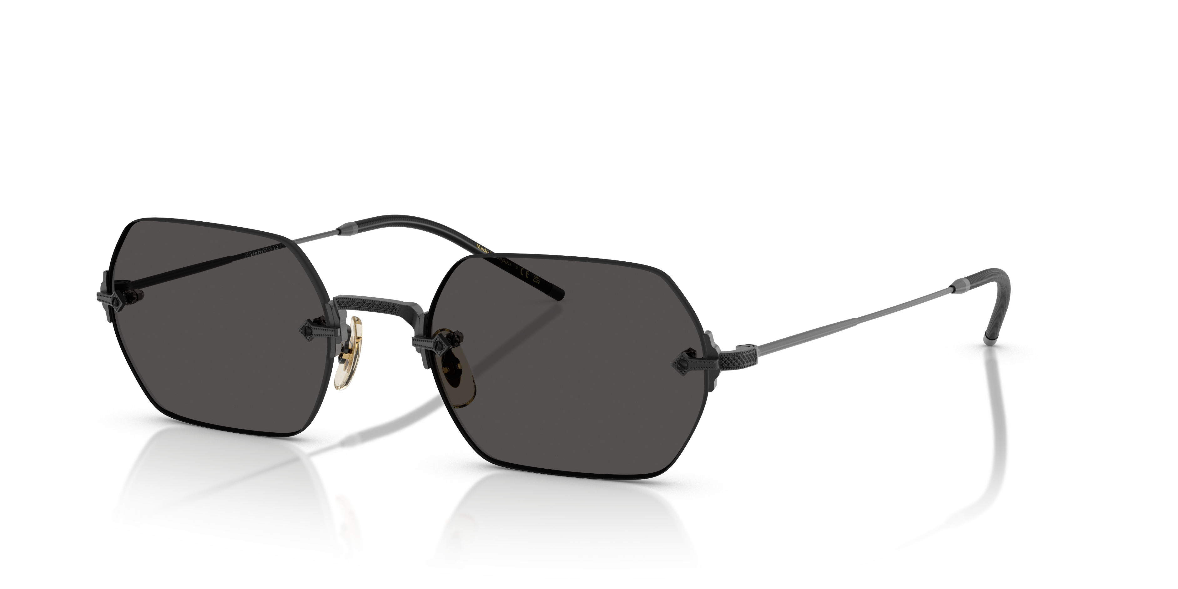 トゥワイス Oliver Peoples TK-13 with Matte Black frame and Grey lenses