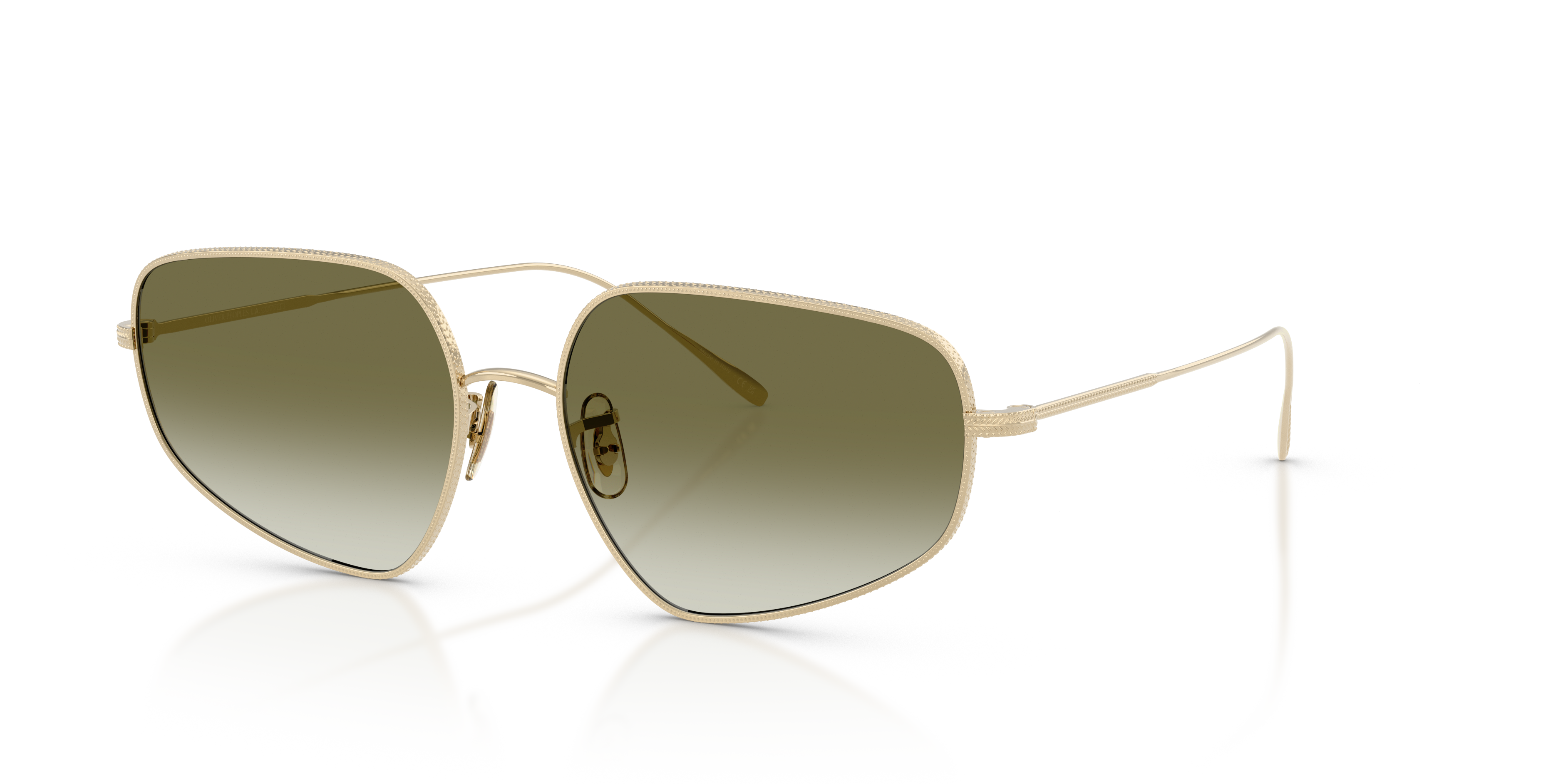 Oliver Peoples Eylla with Gold frame and Olive Gradient lenses