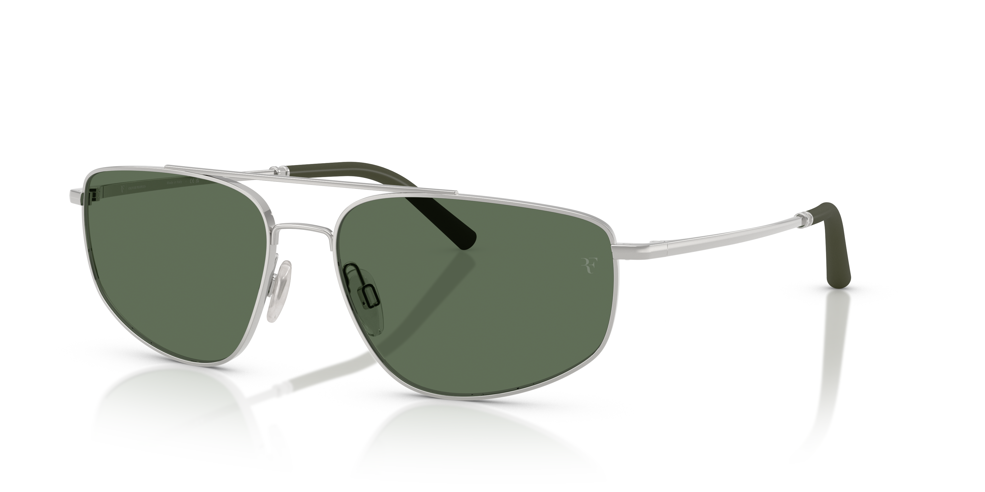 Oliver Peoples R-14 with Silver frame and G-15 Polar lenses