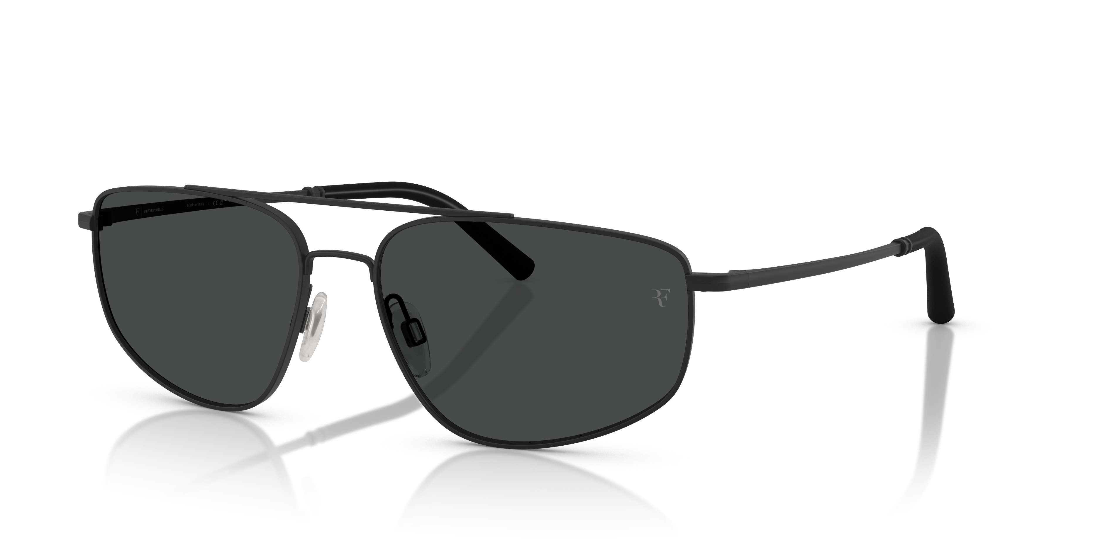 Oliver Peoples R-14 with Matte Black frame and Dark Slate lenses
