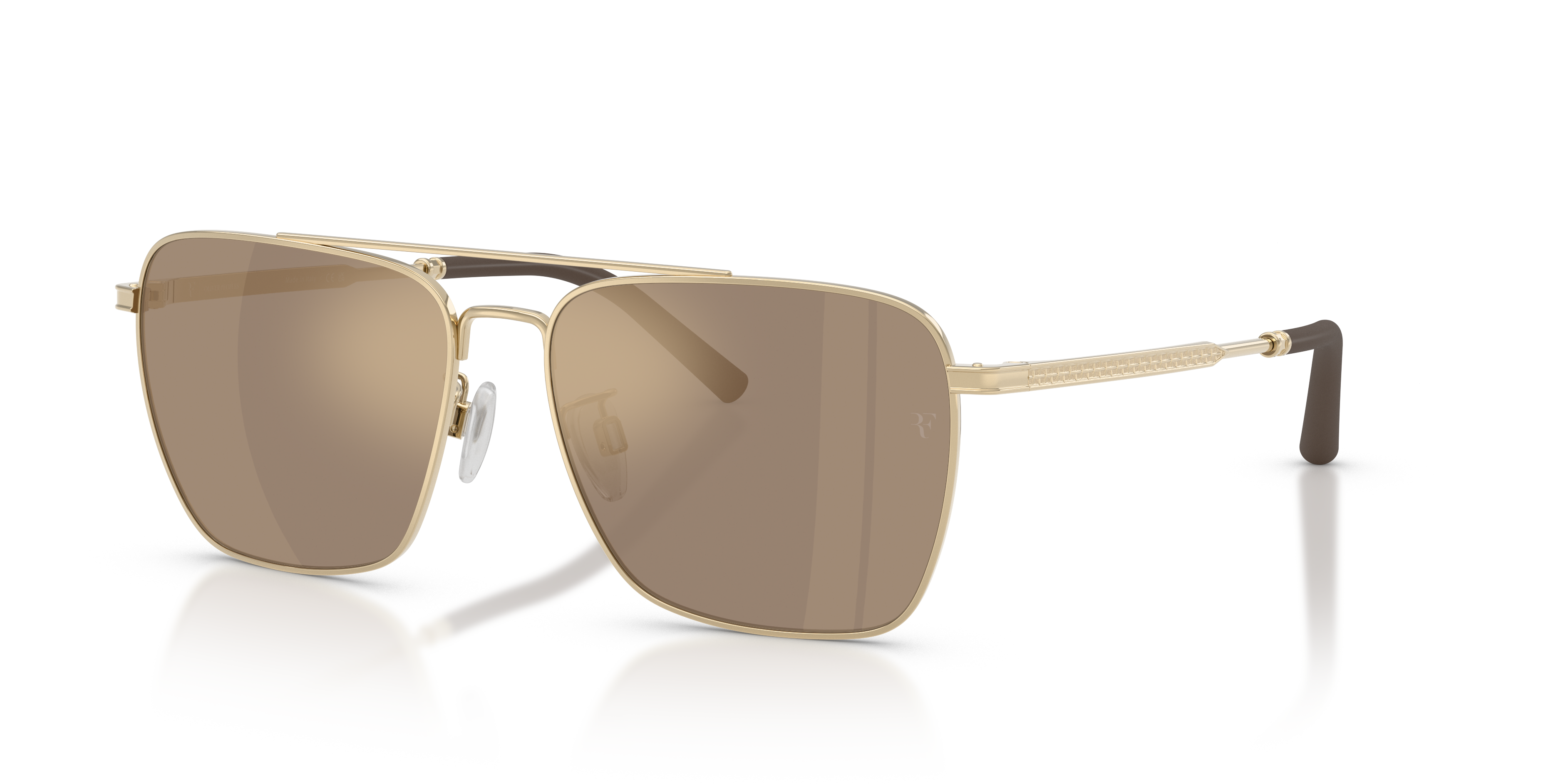 Oliver Peoples R-15 with Gold frame and Desert Flash Mirror lenses