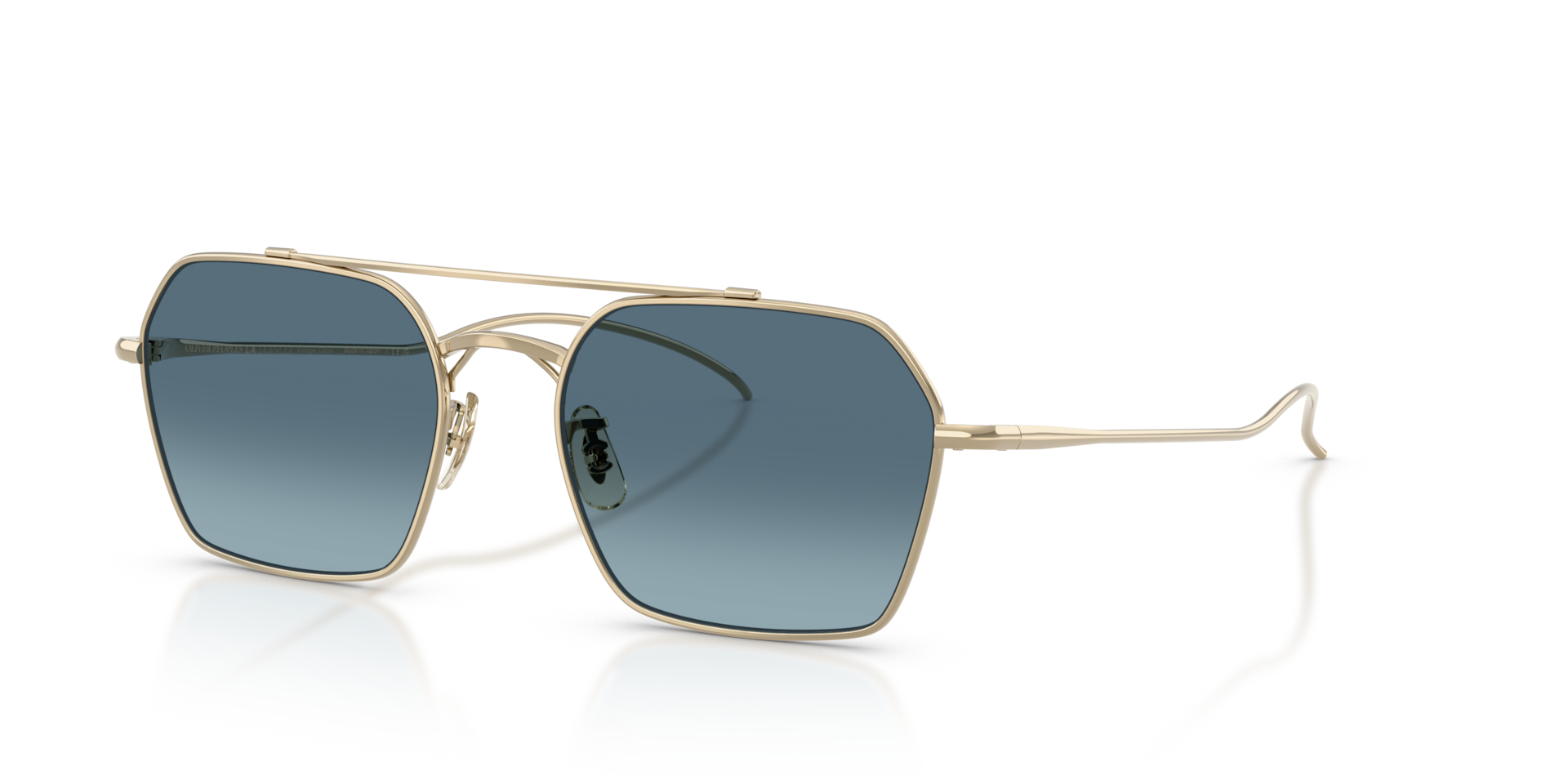 【YOU】 Oliver Peoples TK-15 with Gold frame and Marine Gradient lenses