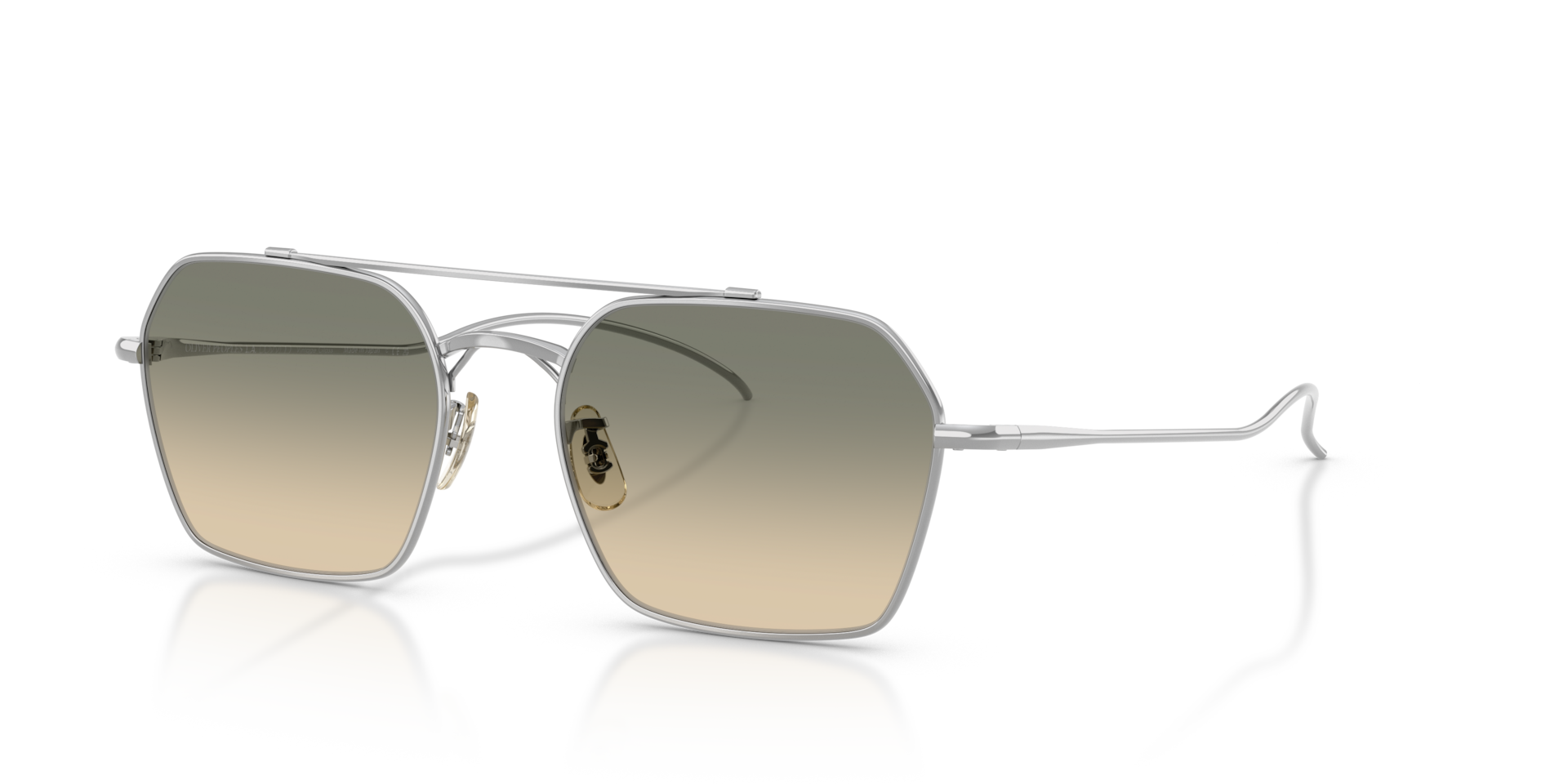Oliver Peoples TK-15 with Silver frame and Enoki Gradient Wash to