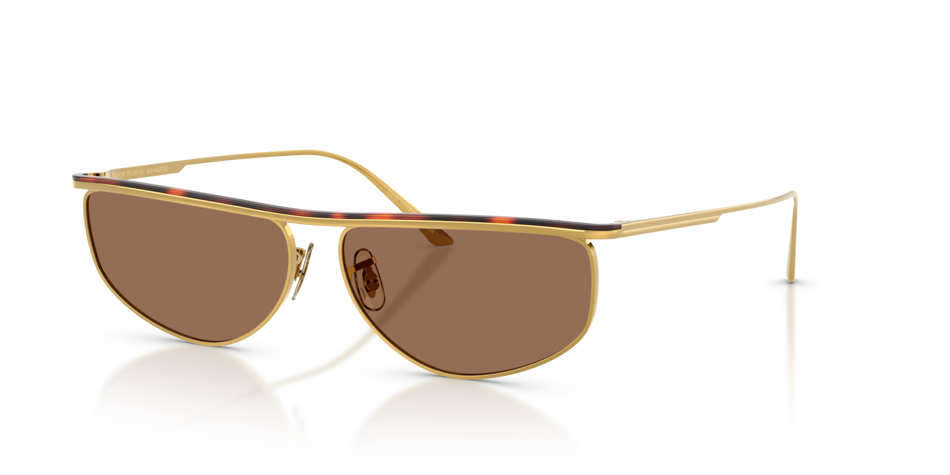 OLIVER PEOPLES Vintage Gloss サングラス Oliver Peoples 1986C with Gold/Dark Mahogany frame and Brown