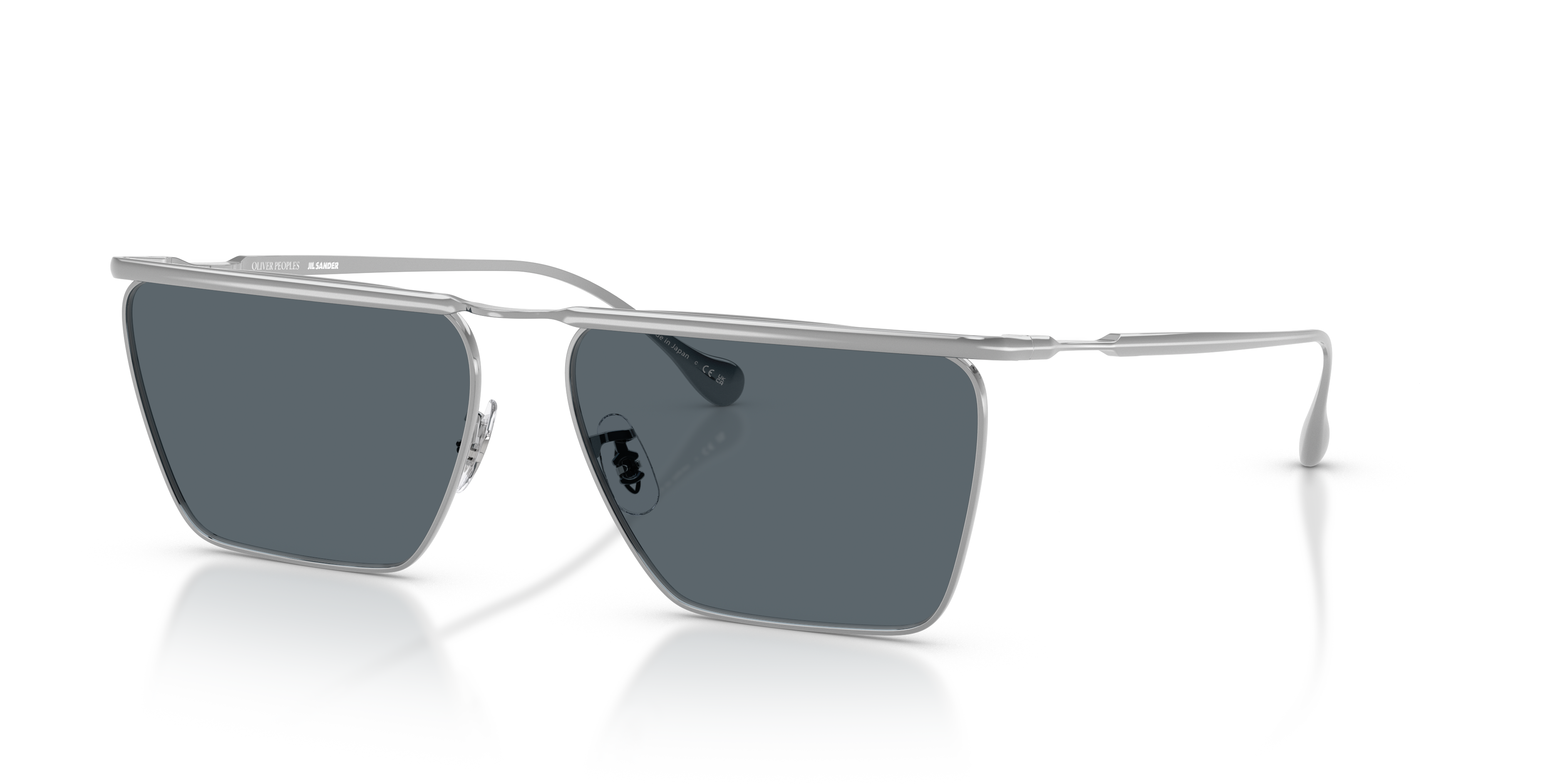 Oliver Peoples Edition 2 with Silver frame and Blue lenses