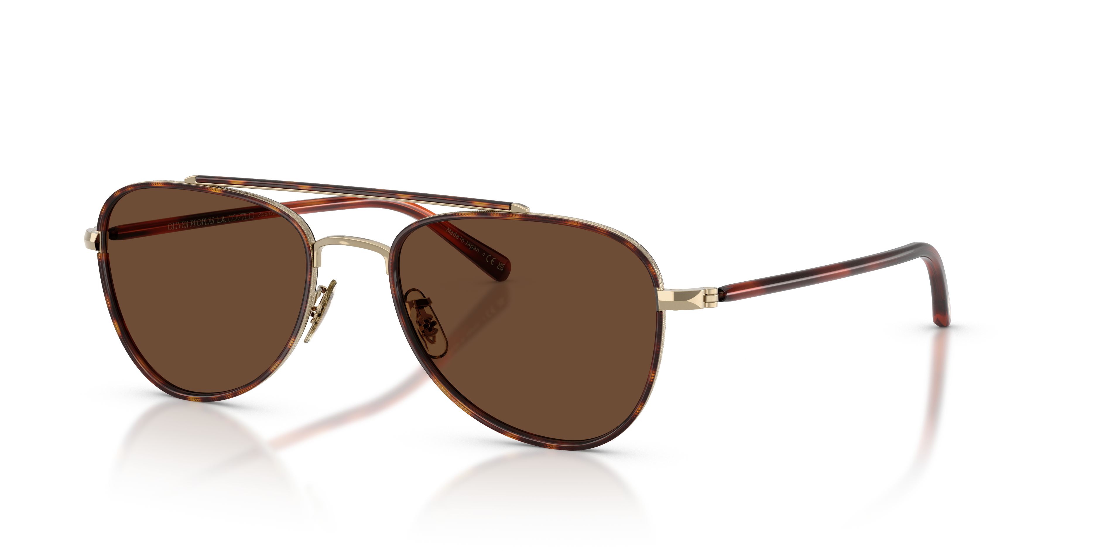 Oliver Peoples Sacoye with Gold/Dark Mahogany frame and Terra