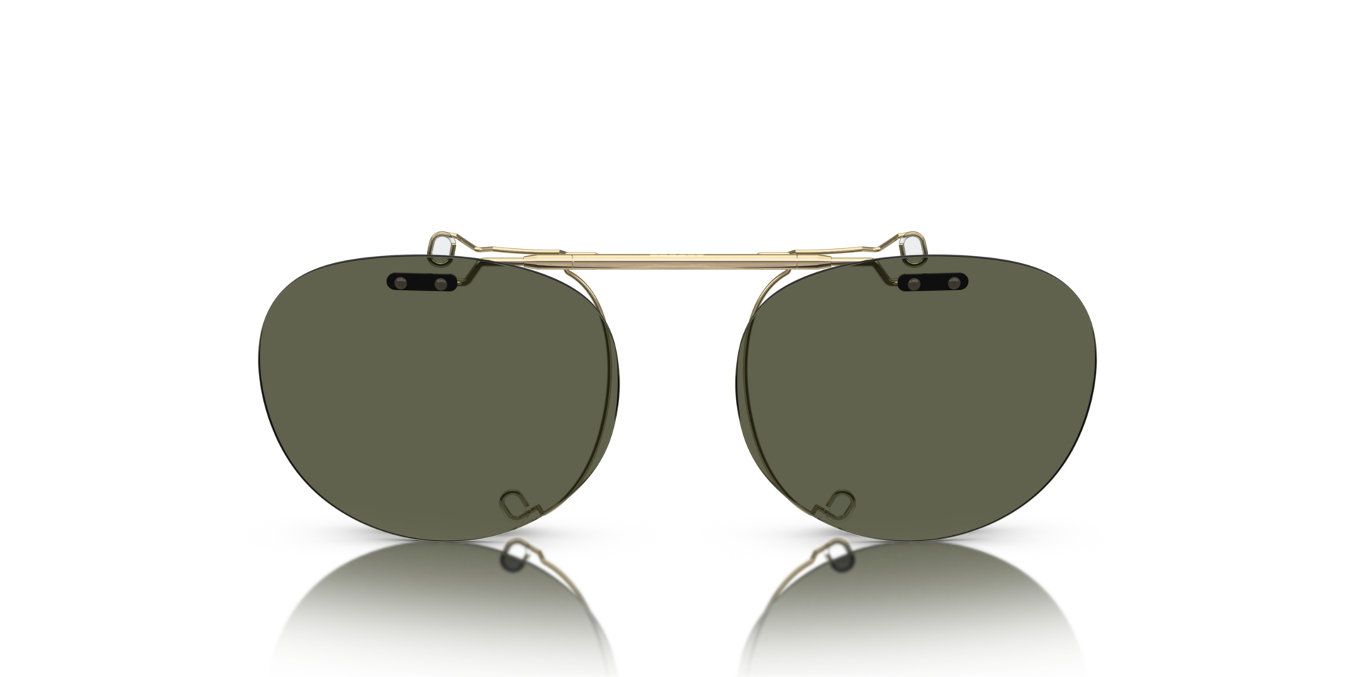 OLIVER PEOPLES オリバーピープルズ RILEY Oliver Peoples Riley-R Flip-Up Clip with Brushed Gold frame and G