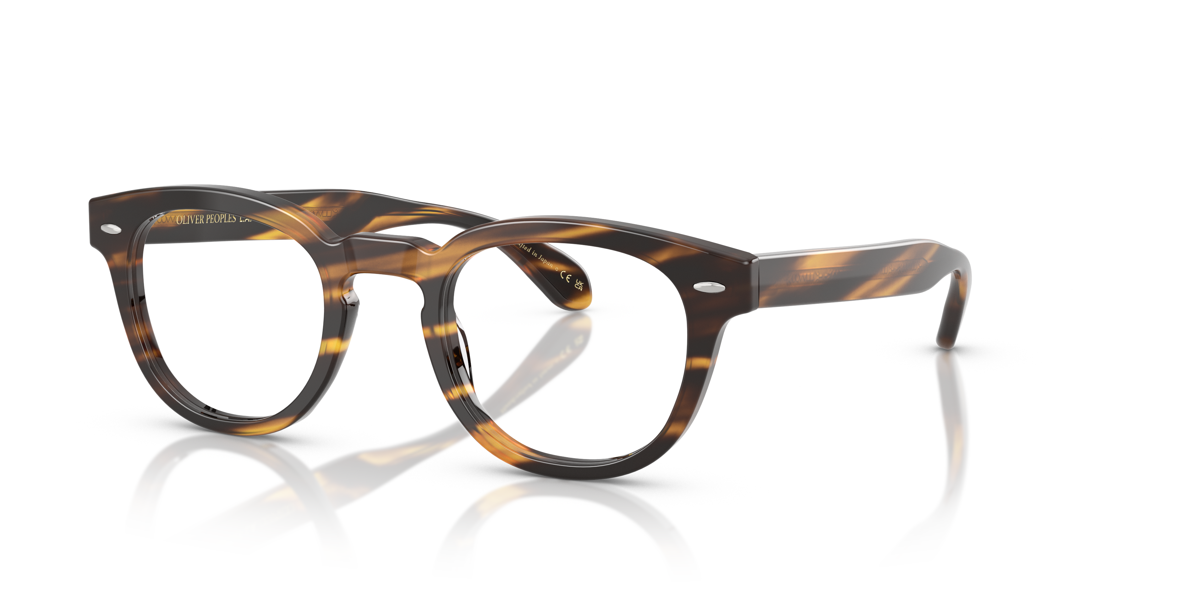 Oliver Peoples Sheldrake Low Bridge Fit with Cocobolo frame