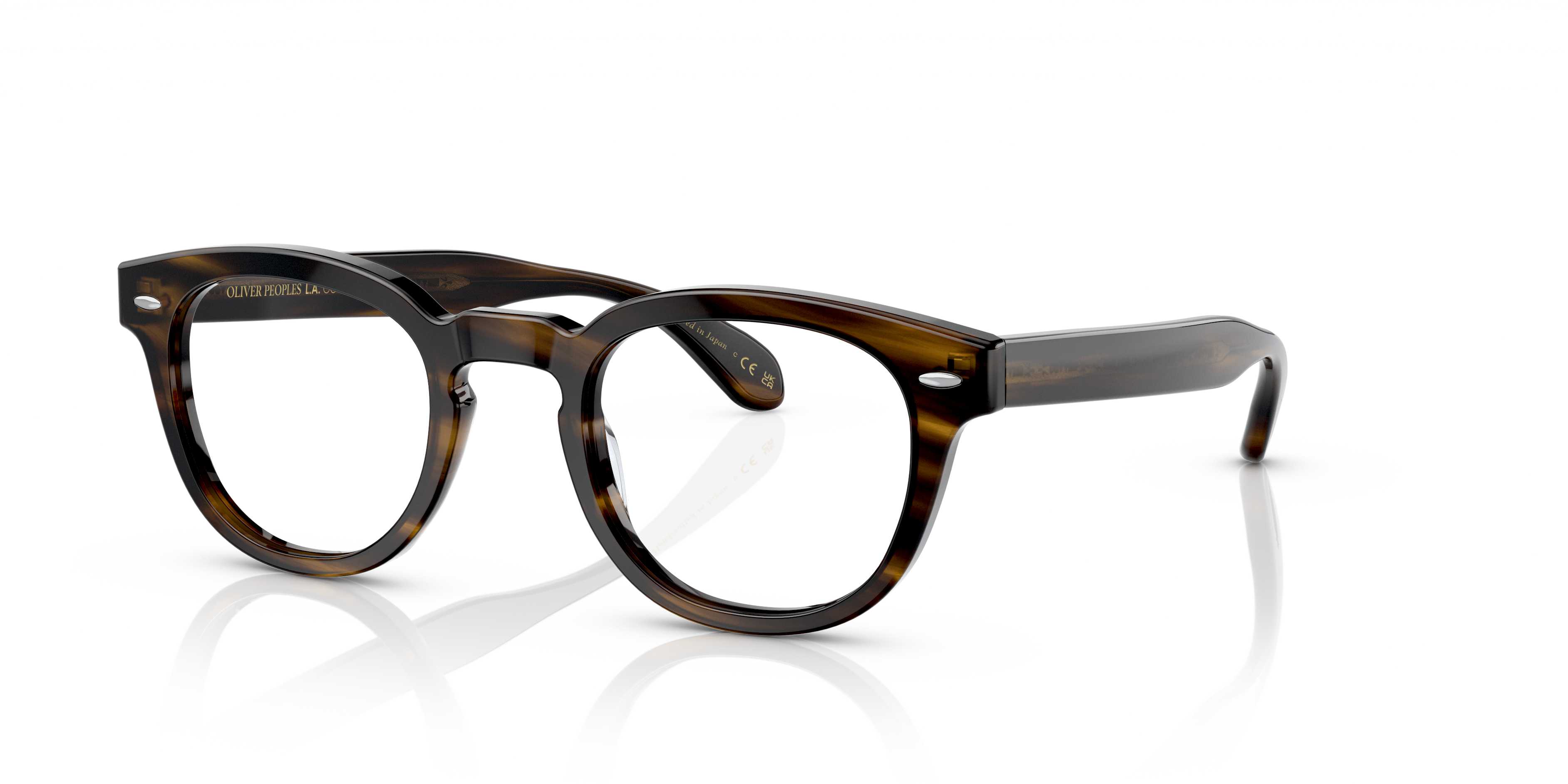 Oliver Peoples Sheldrake Low Bridge Fit with Bark frame | Oliver