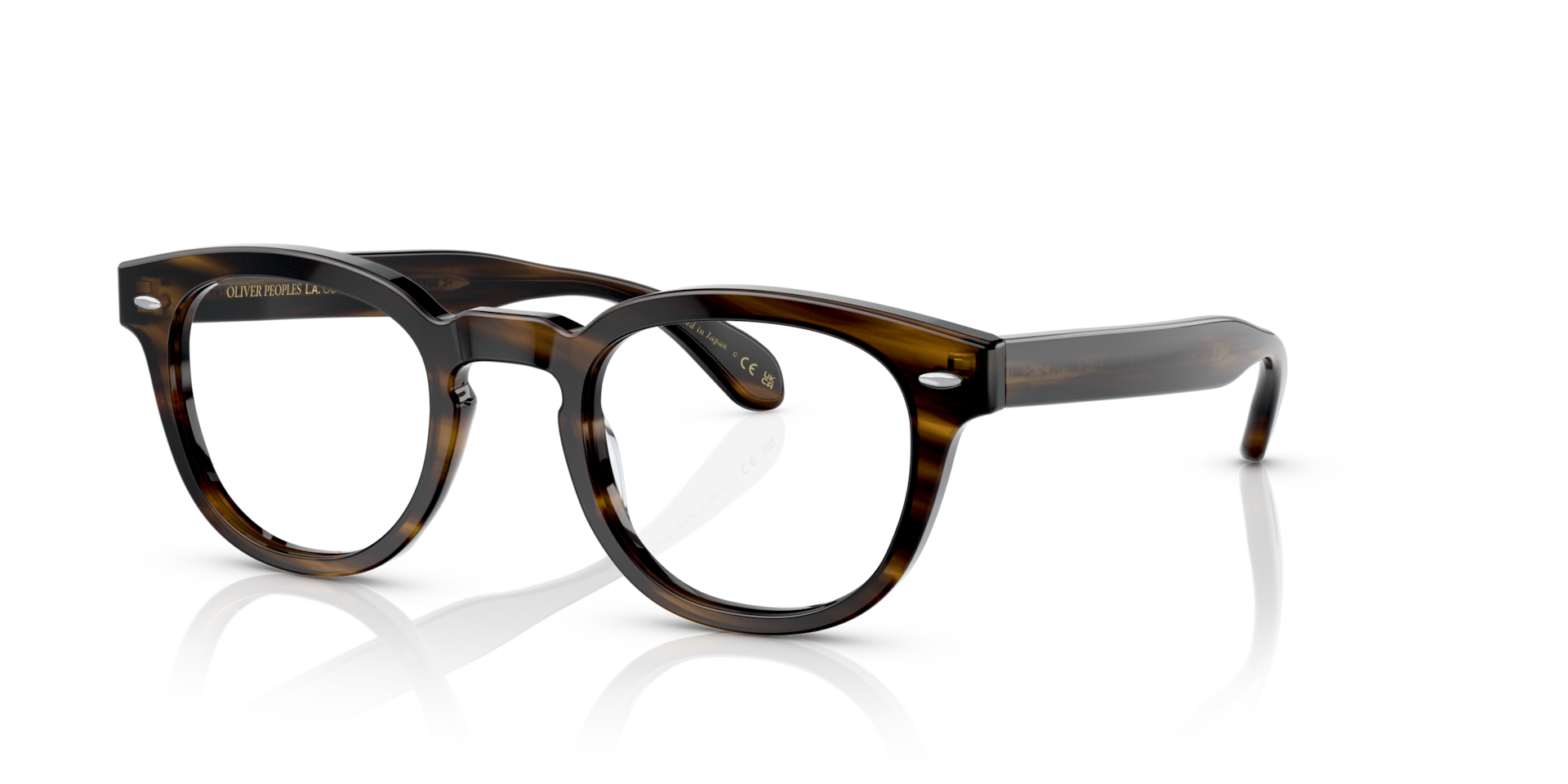 Oliver Peoples Sheldrake Low Bridge Fit with Bark frame | Oliver