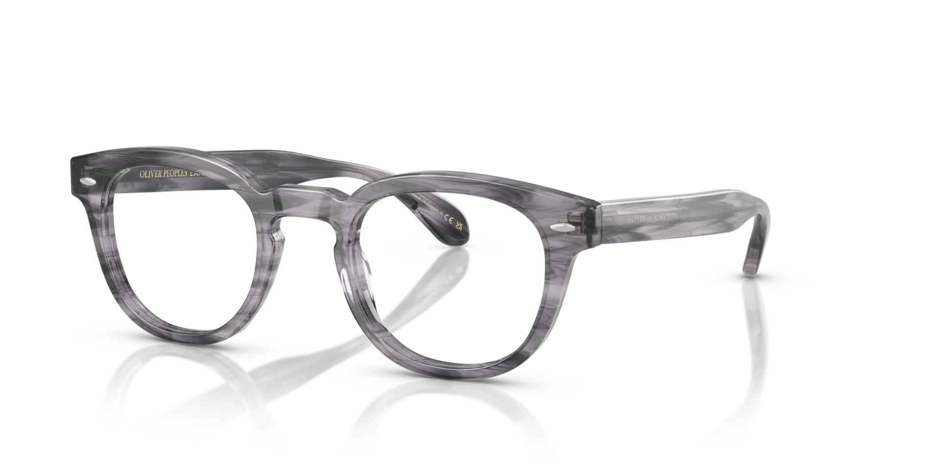 Oliver Peoples Sheldrake Low Bridge Fit with Navy Smoke frame