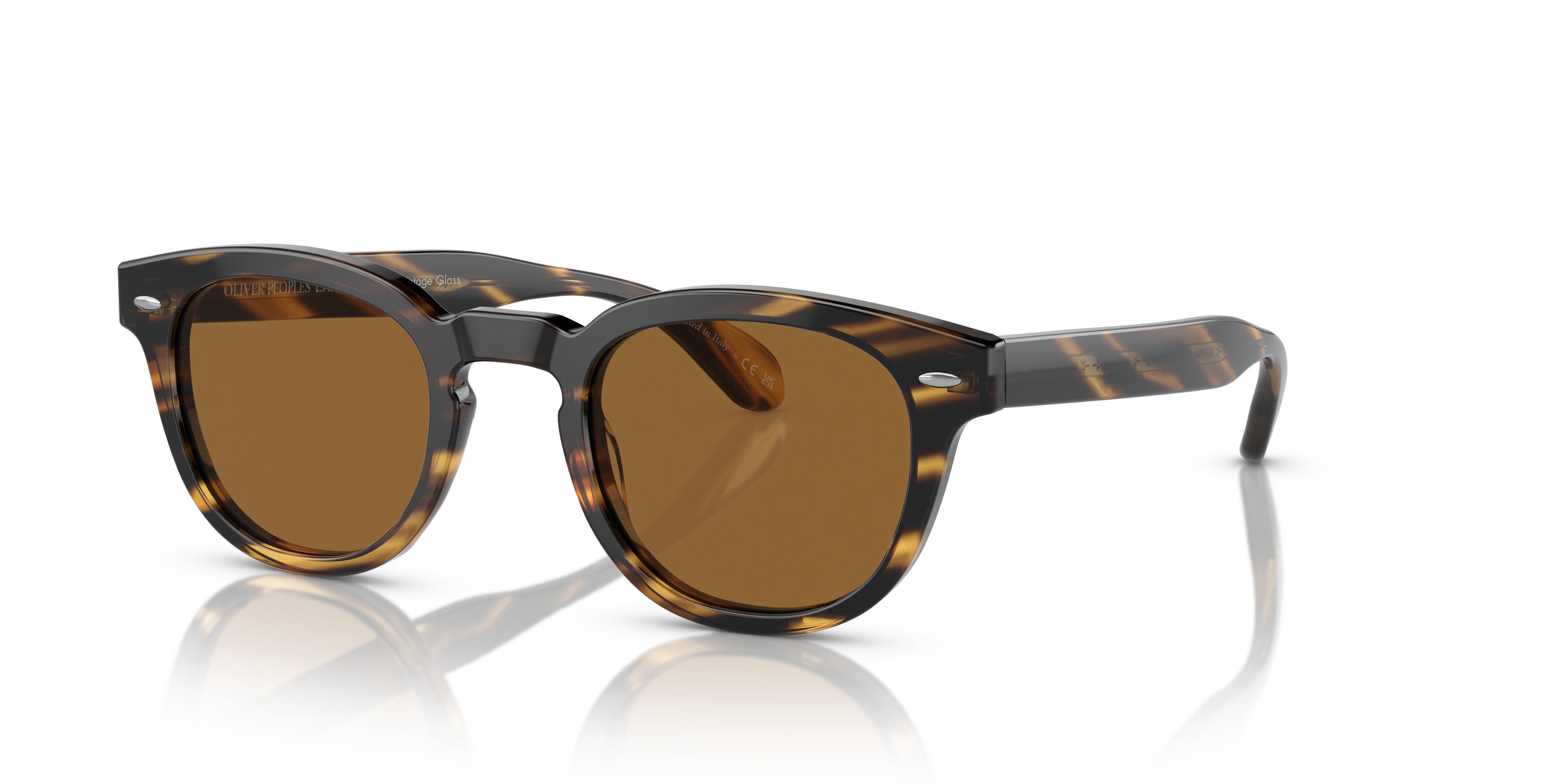 Oliver Peoples Sheldrake Sun Low Bridge Fit with Cocobolo frame