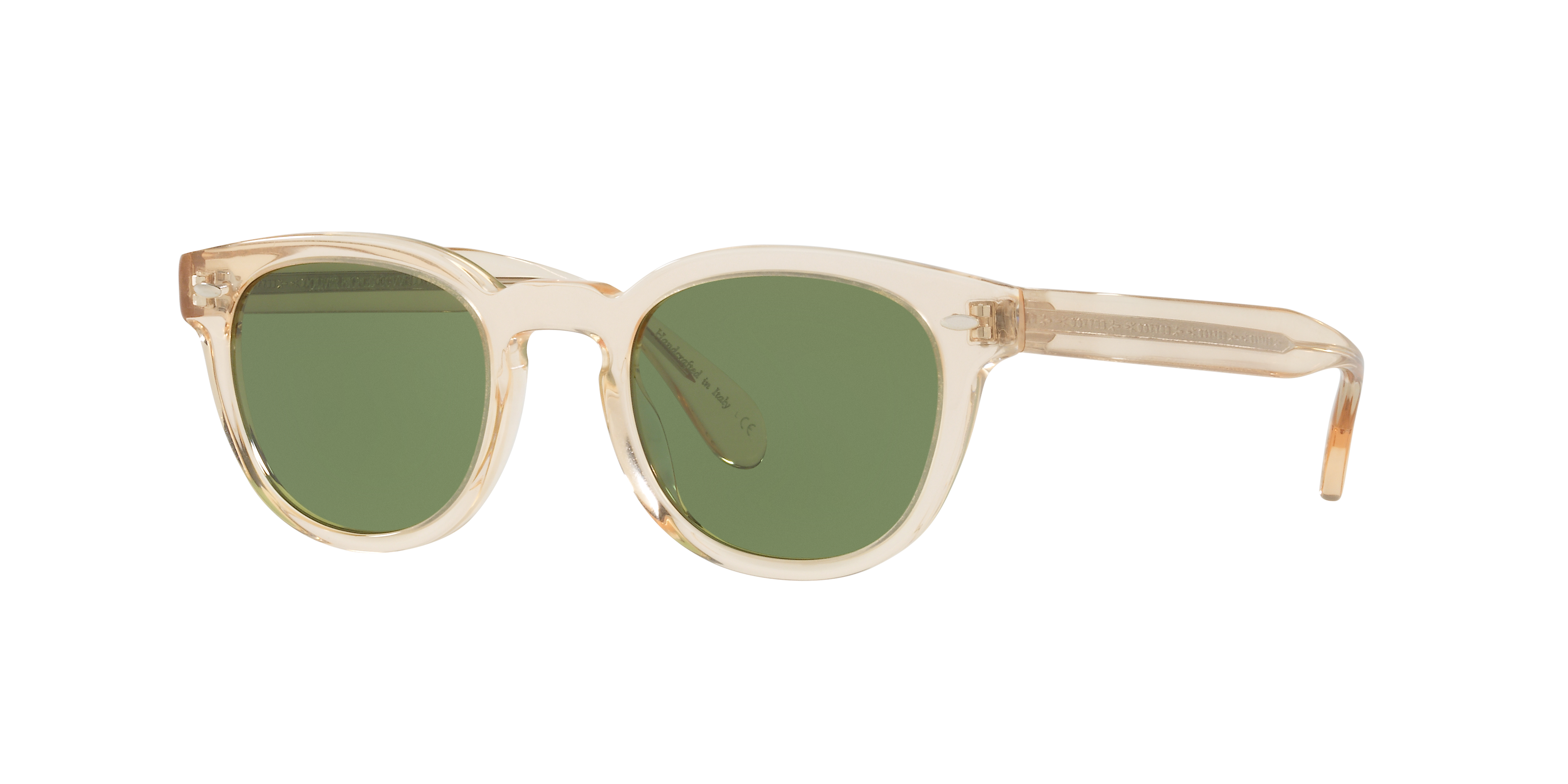 Oliver Peoples Sheldrake Sun with Buff frame and Green C lenses