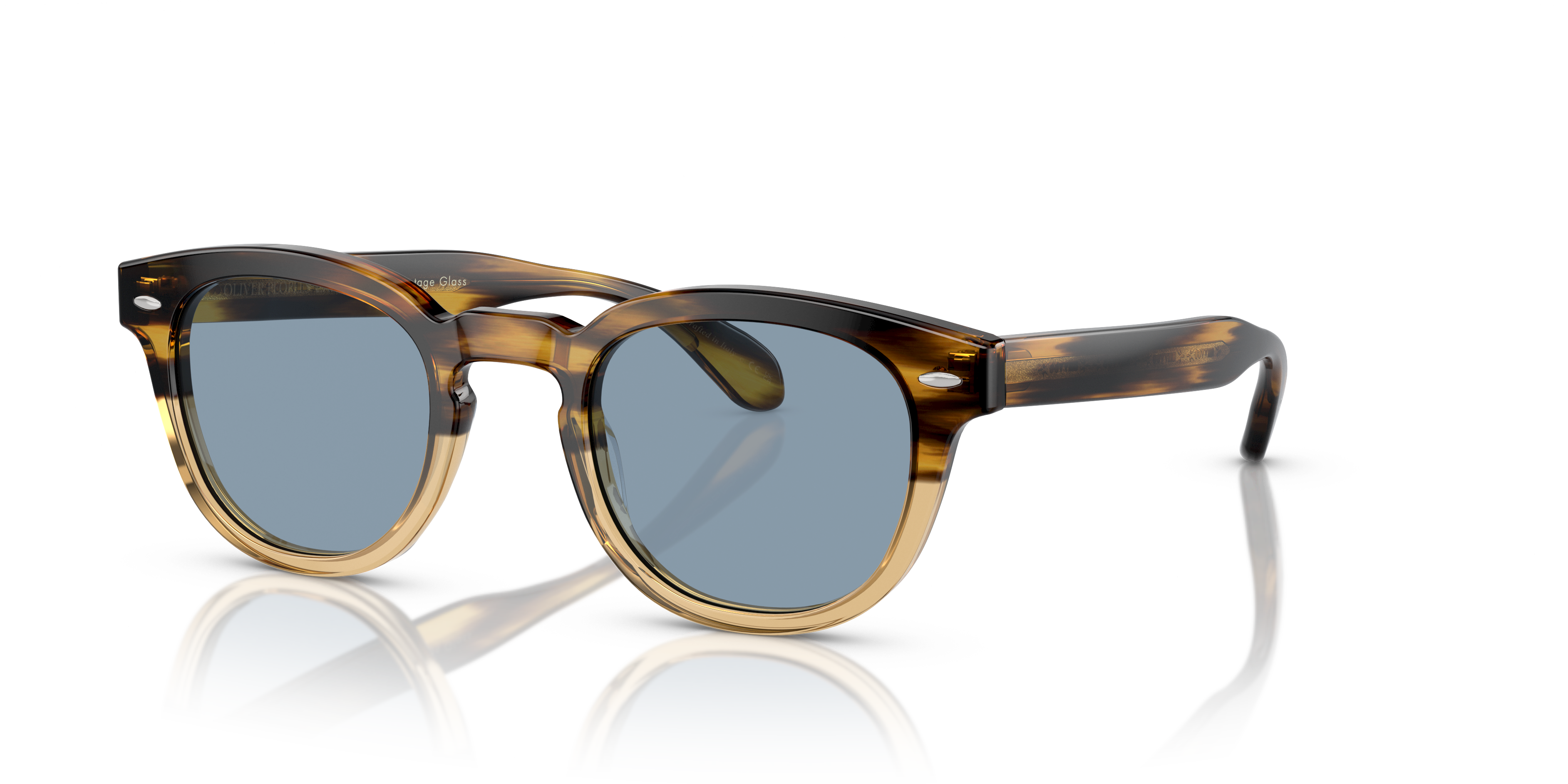 Oliver Peoples Sheldrake Sun with Canarywood Gradient frame and Oliver Peoples Sheldrake Sun with Canarywood Gradient frame and