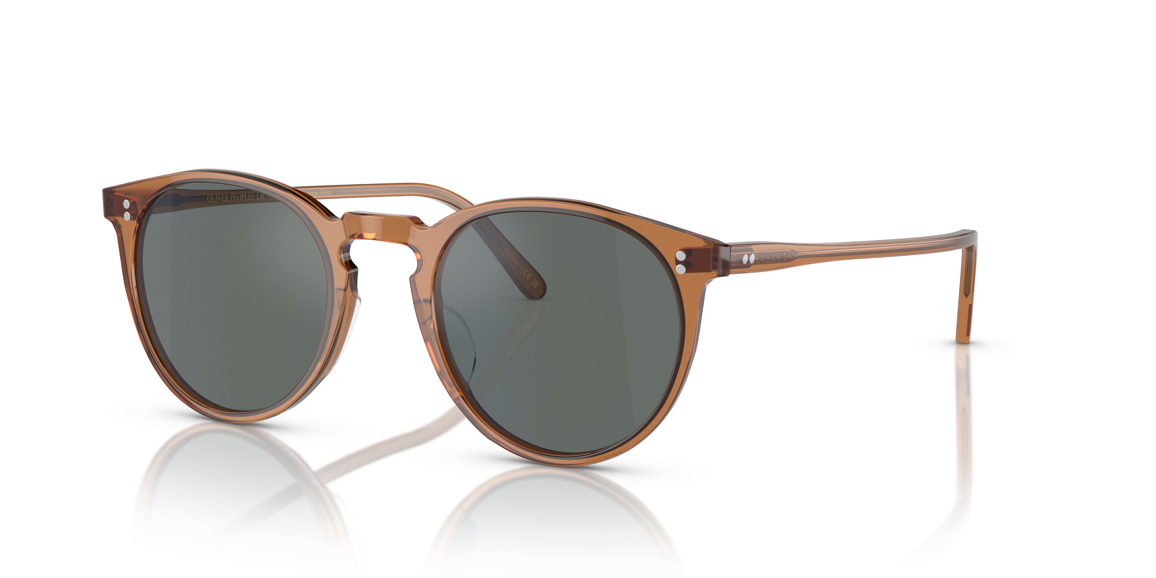 Oliver Peoples O'Malley Sun with Carob frame and Regal Blue lenses