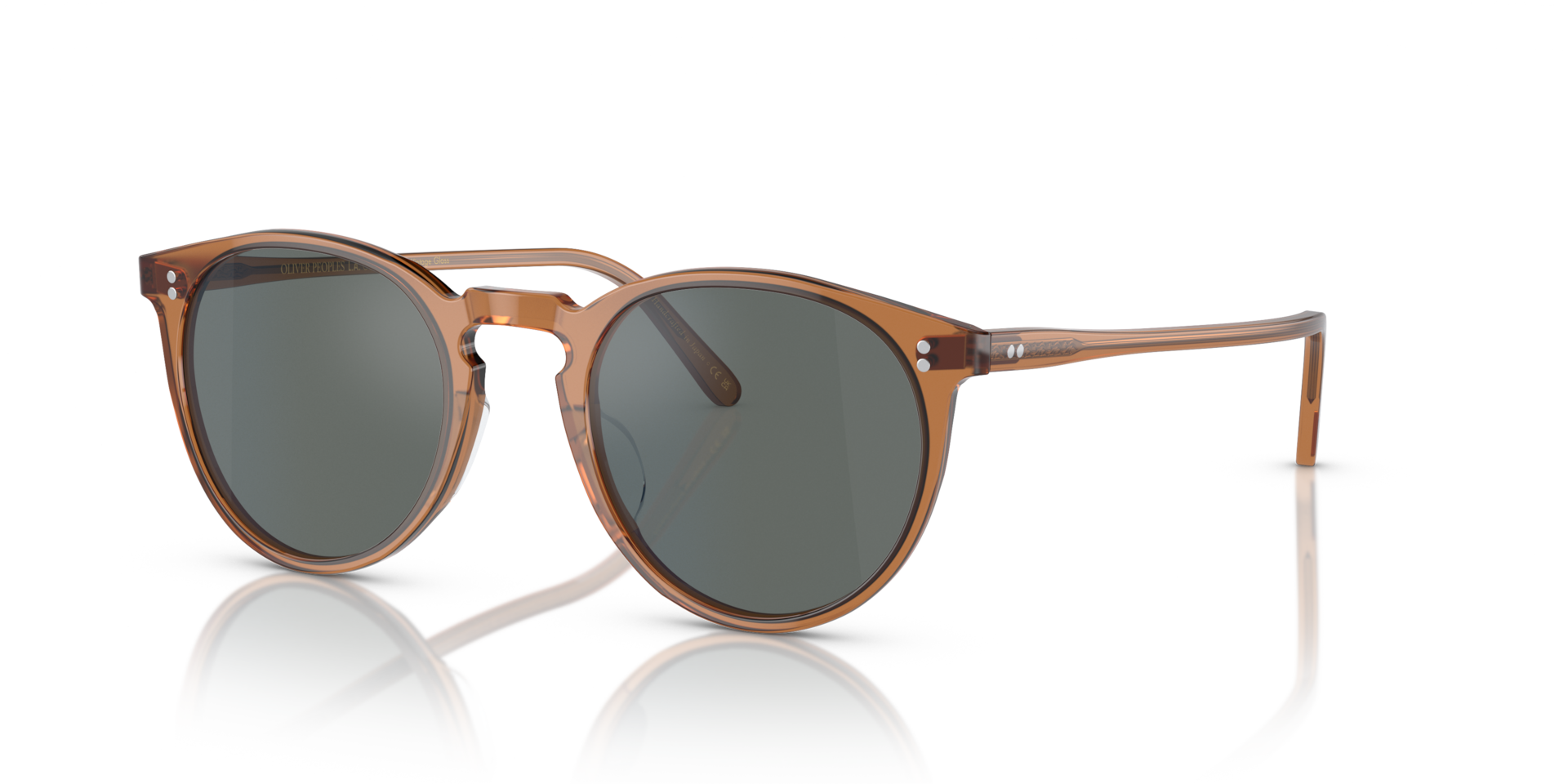 Oliver Peoples O'Malley Sun with Carob frame and Regal Blue lenses