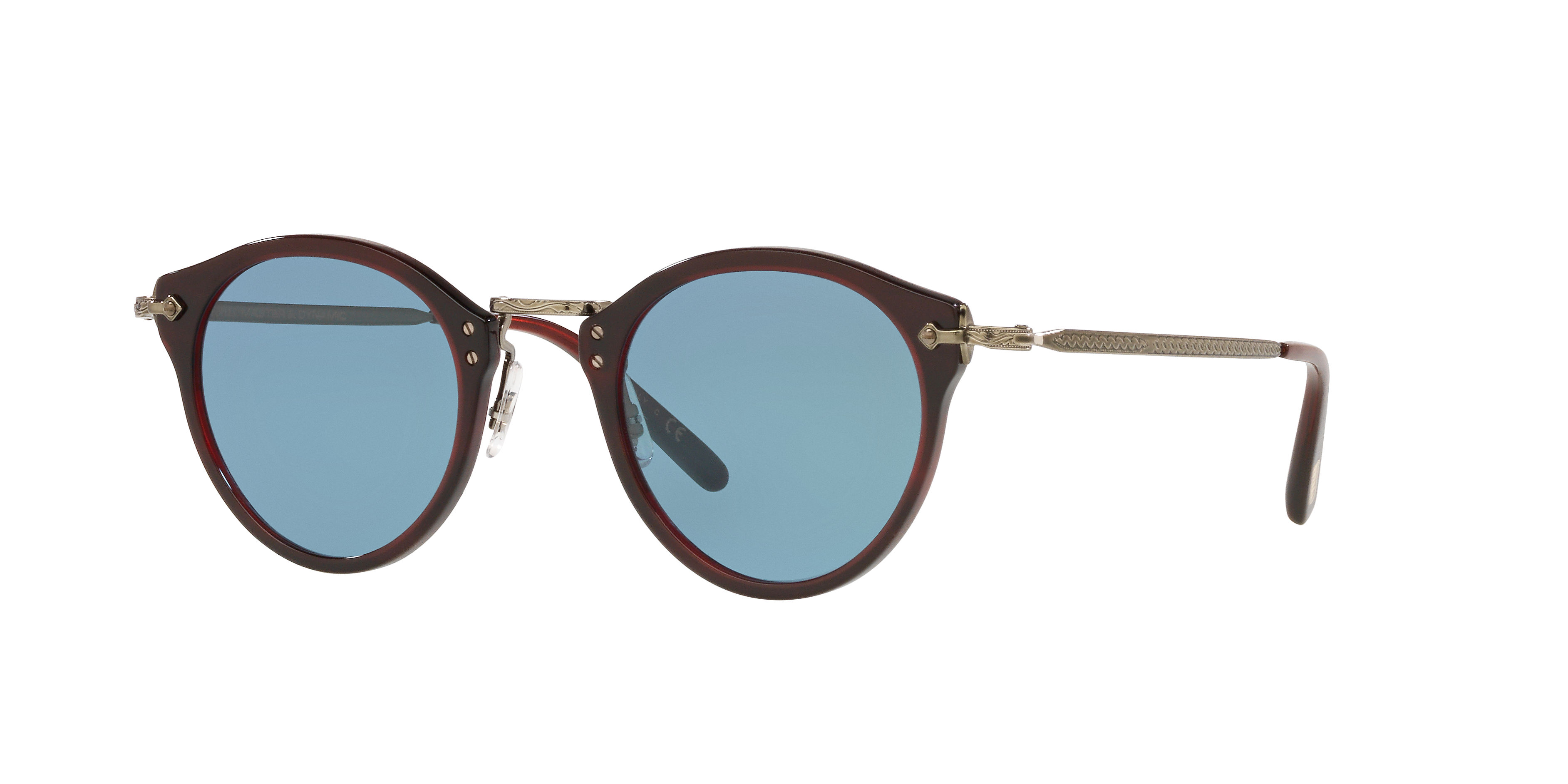 Oliver Peoples OP-505 Sun with Bordeaux Bark frame and Cobalto