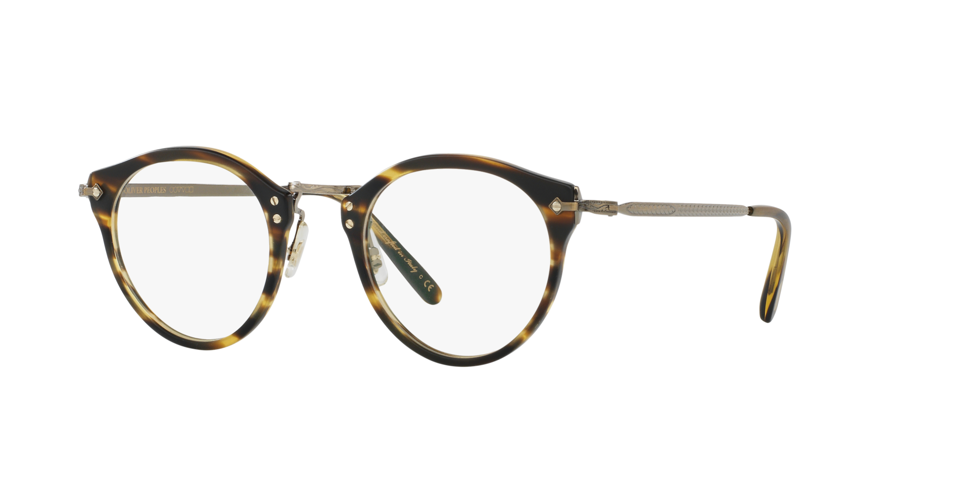 ◆Oliver Peoples◆OV 5184 コバルト ブルー ゴールド Oliver Peoples OP-505 with Semi-Matte Cocobolo-Antique Gold frame