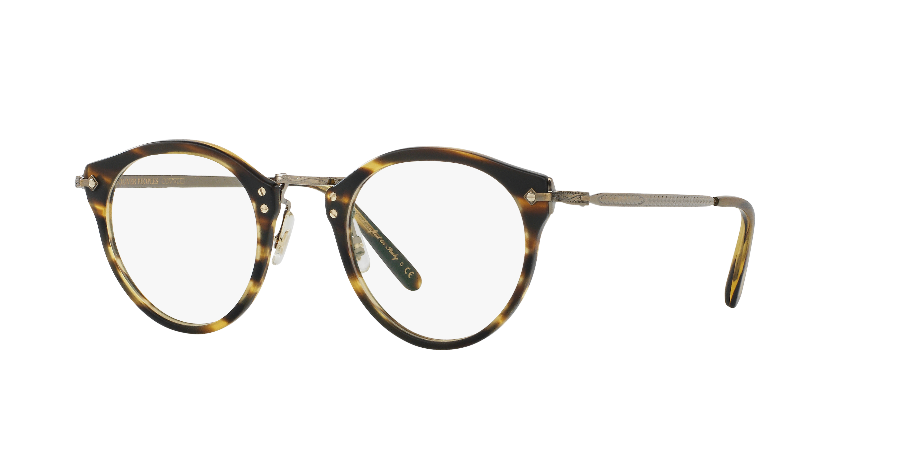 Oliver Peoples OP-505 with Semi-Matte Cocobolo-Antique Gold frame