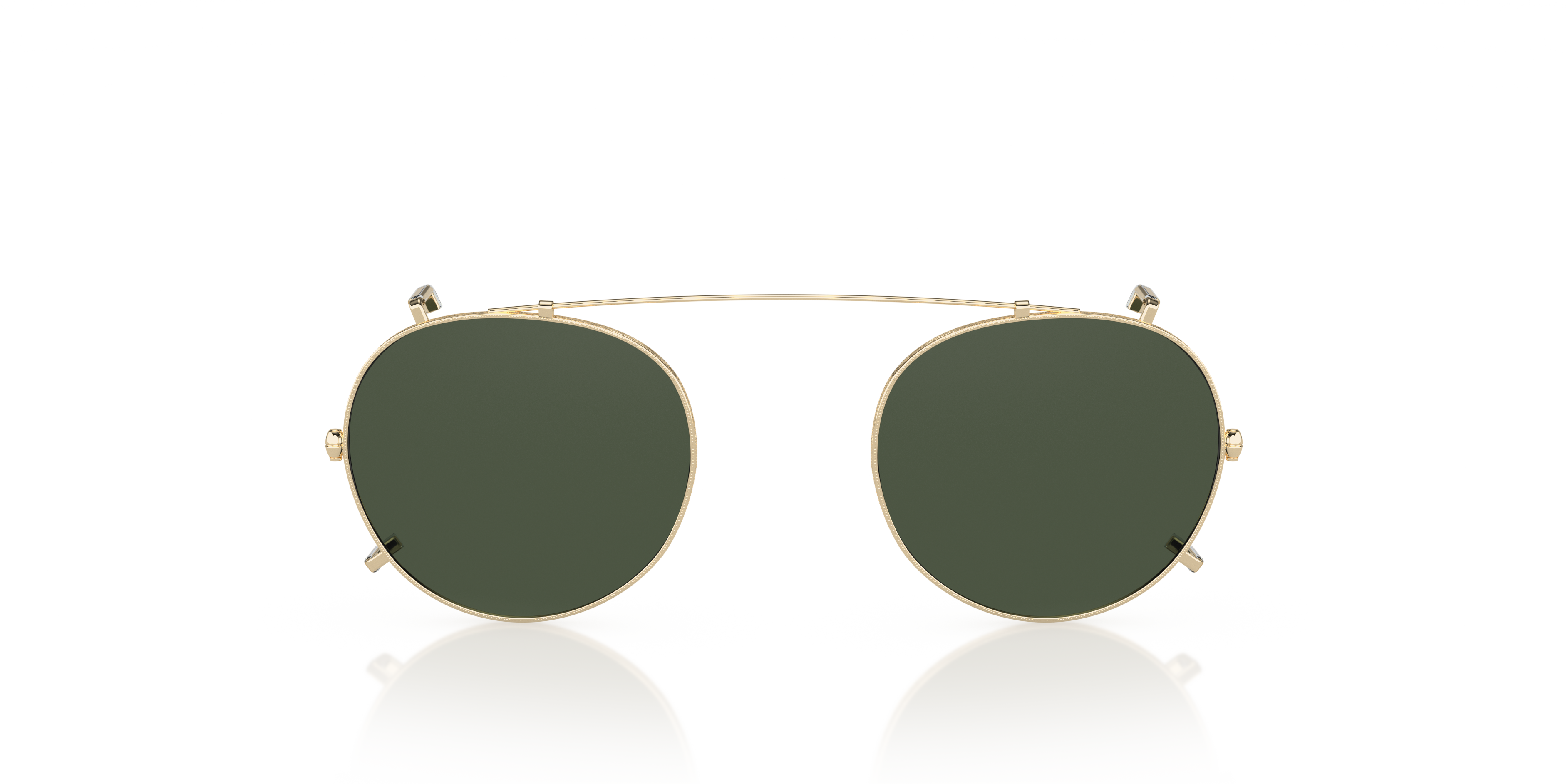 Oliver Peoples Gregory Peck Clip with Gold frame and G-15