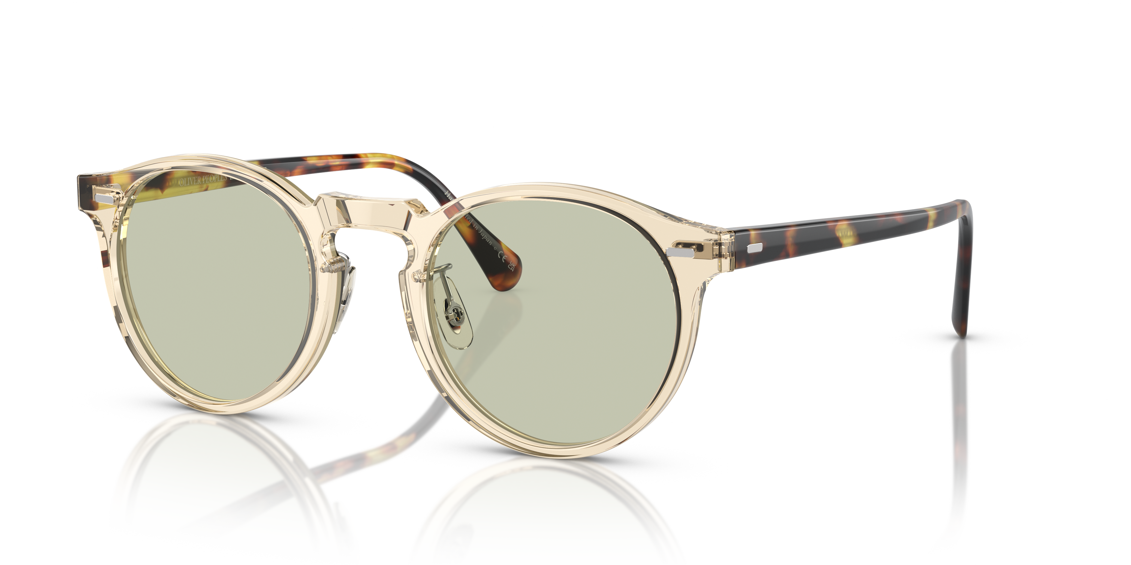 Oliver Peoples Gregory Peck-F mit Gelbbraun Gestell | Oliver
