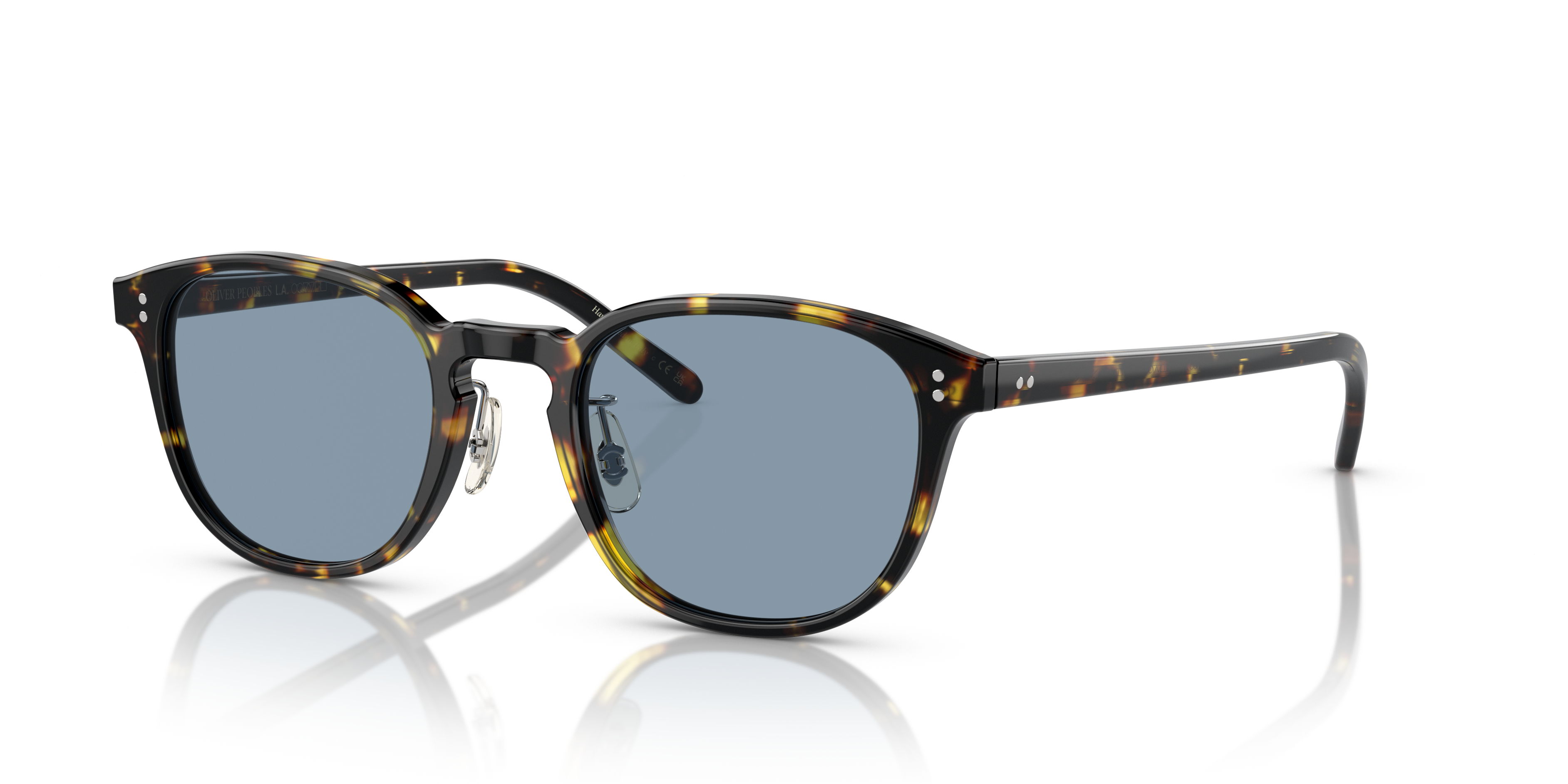 Oliver Peoples Fairmont Sun-F の Vintage DTB フレームと コバルト